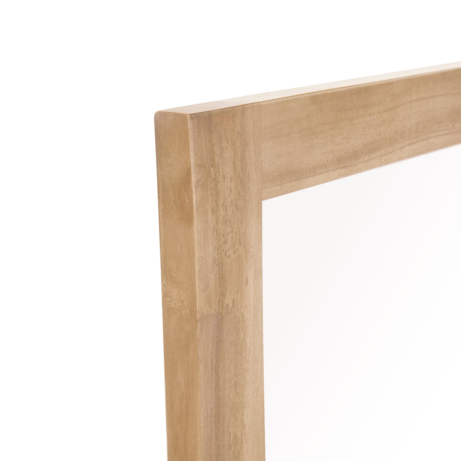 Specchio rettangolare in teak massello 80x50 cm