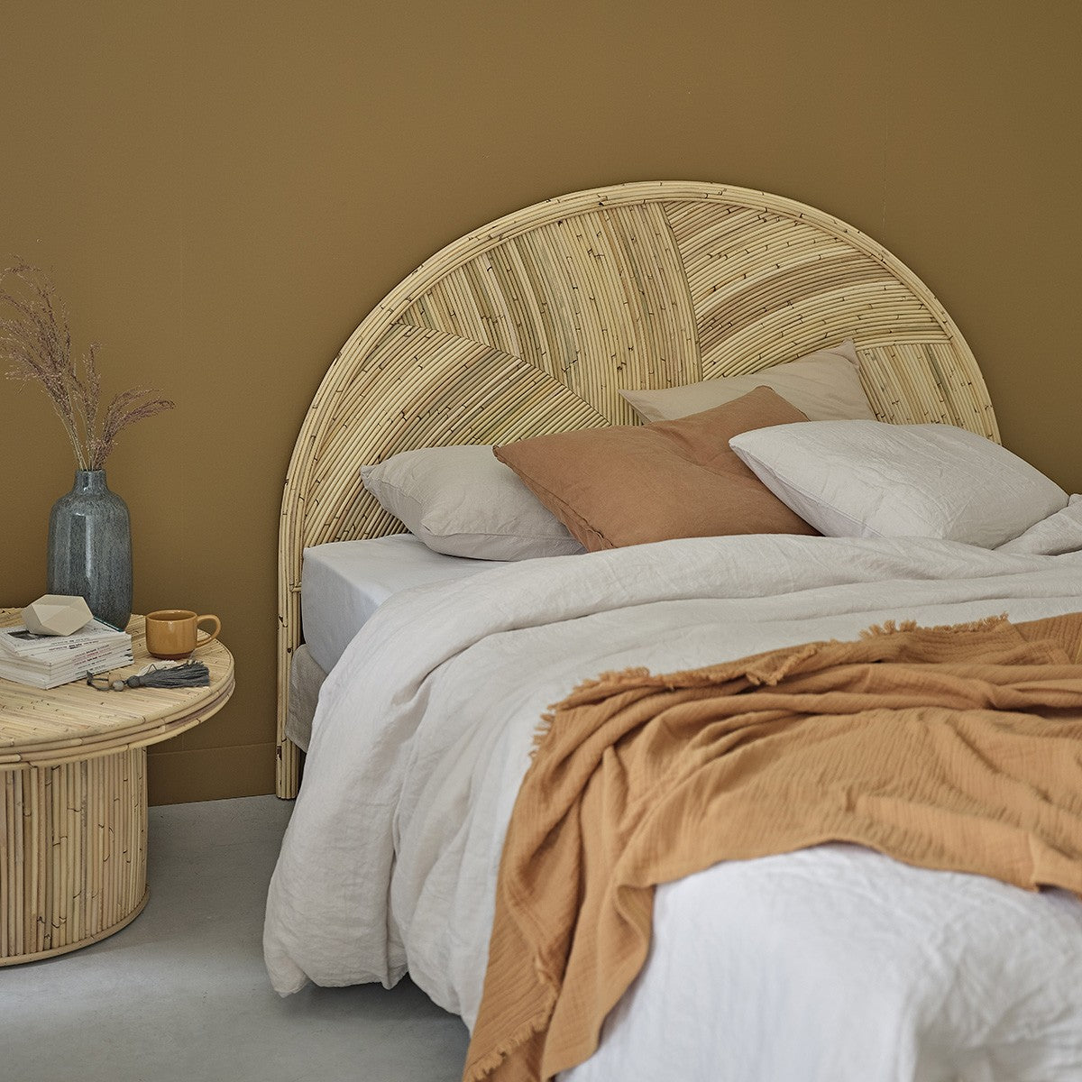 ALMA - Testiera in cannage di rattan 160 cm