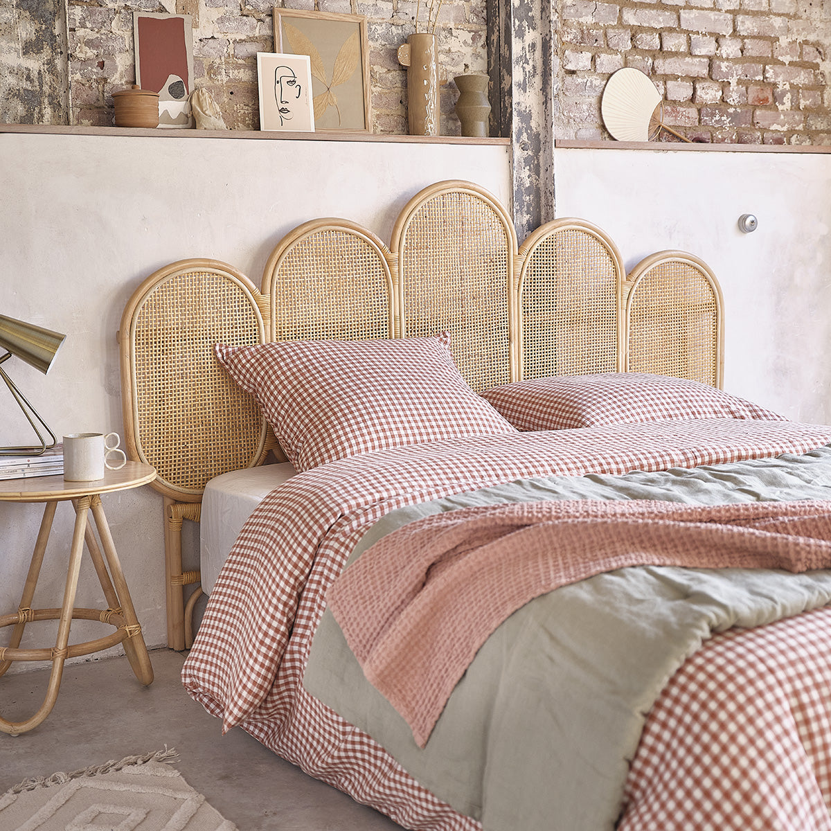 JANE - Testiera in rattan e cannage 160 cm