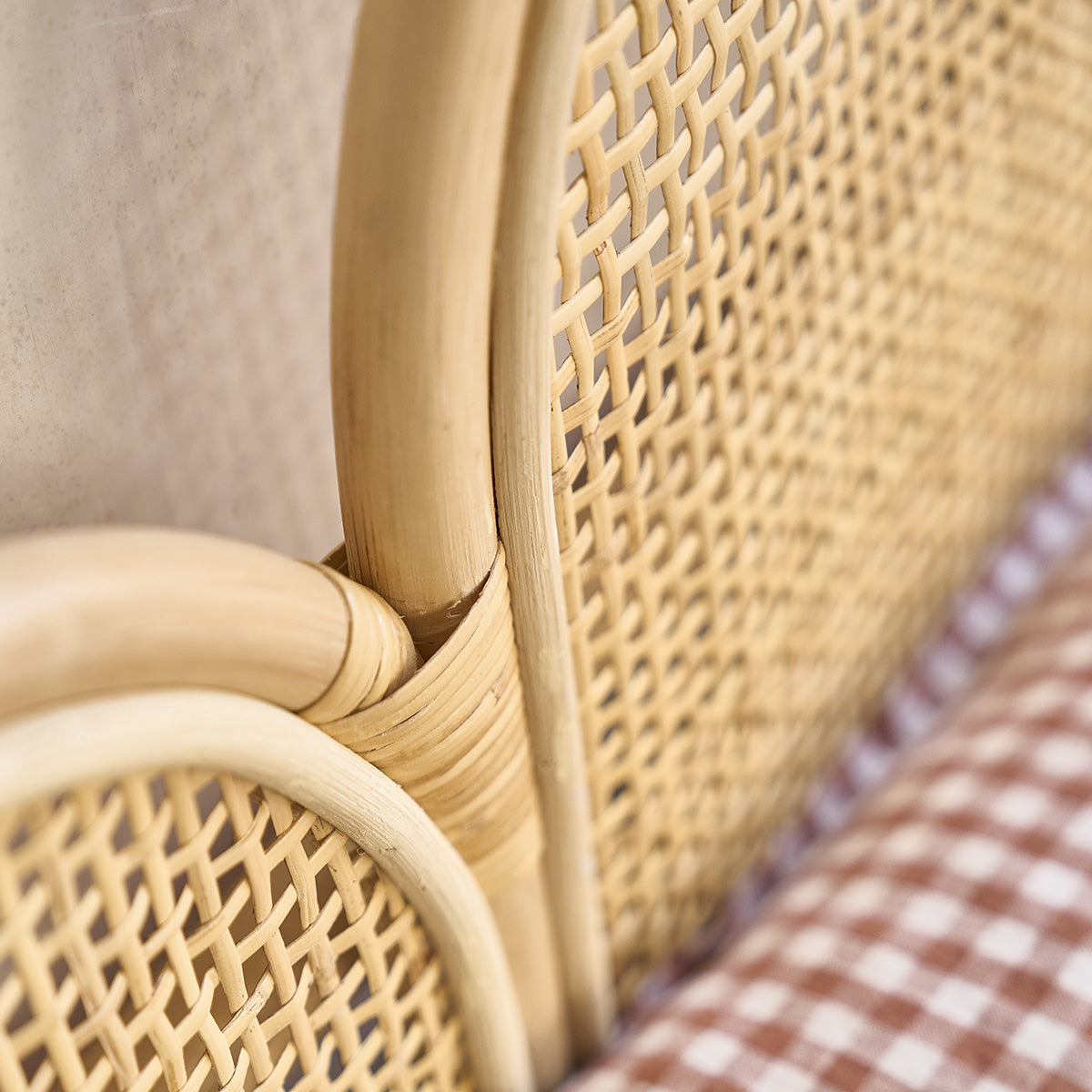 JANE - Testiera in rattan e cannage 160 cm