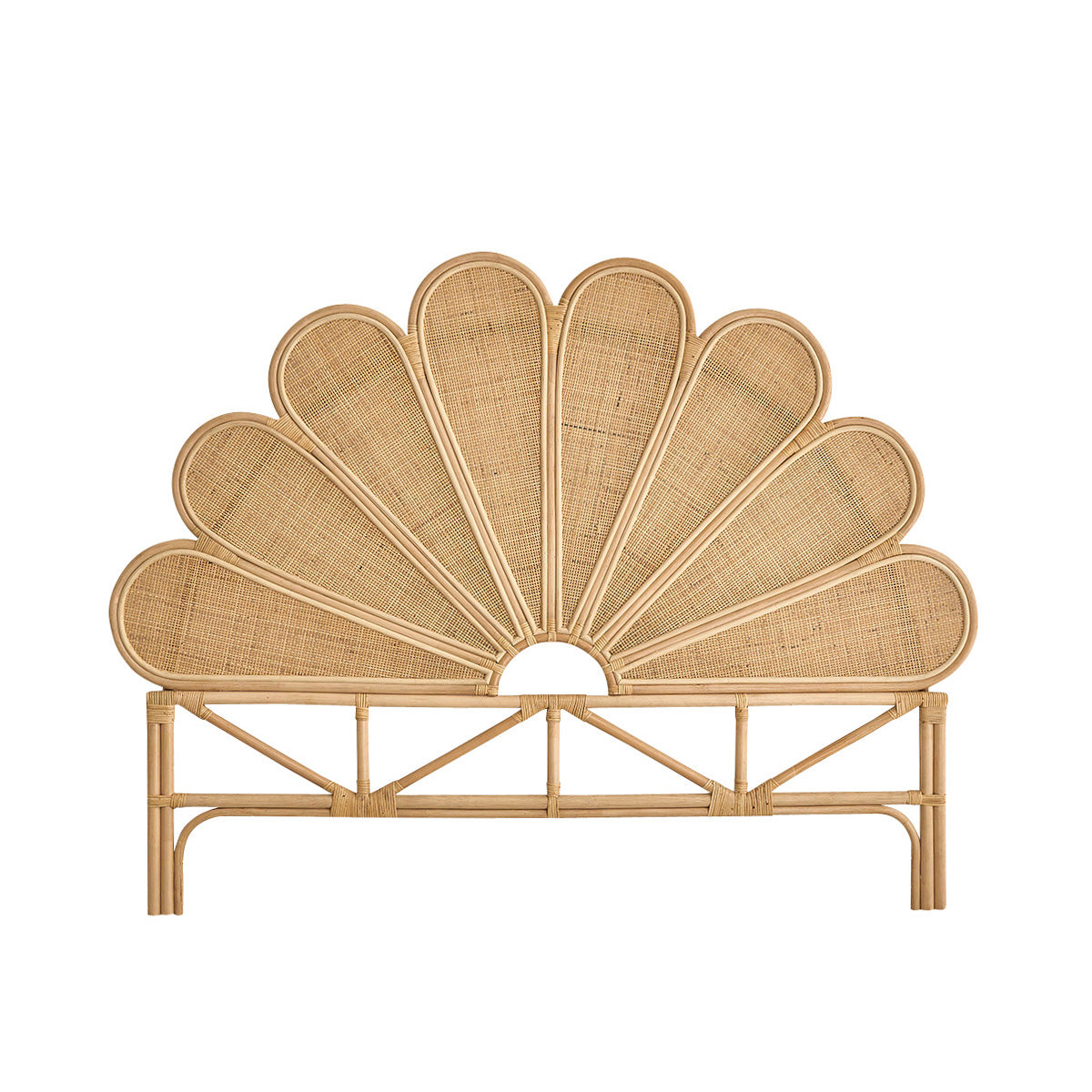 ROMY - Testiera in rattan e cannage 160 cm