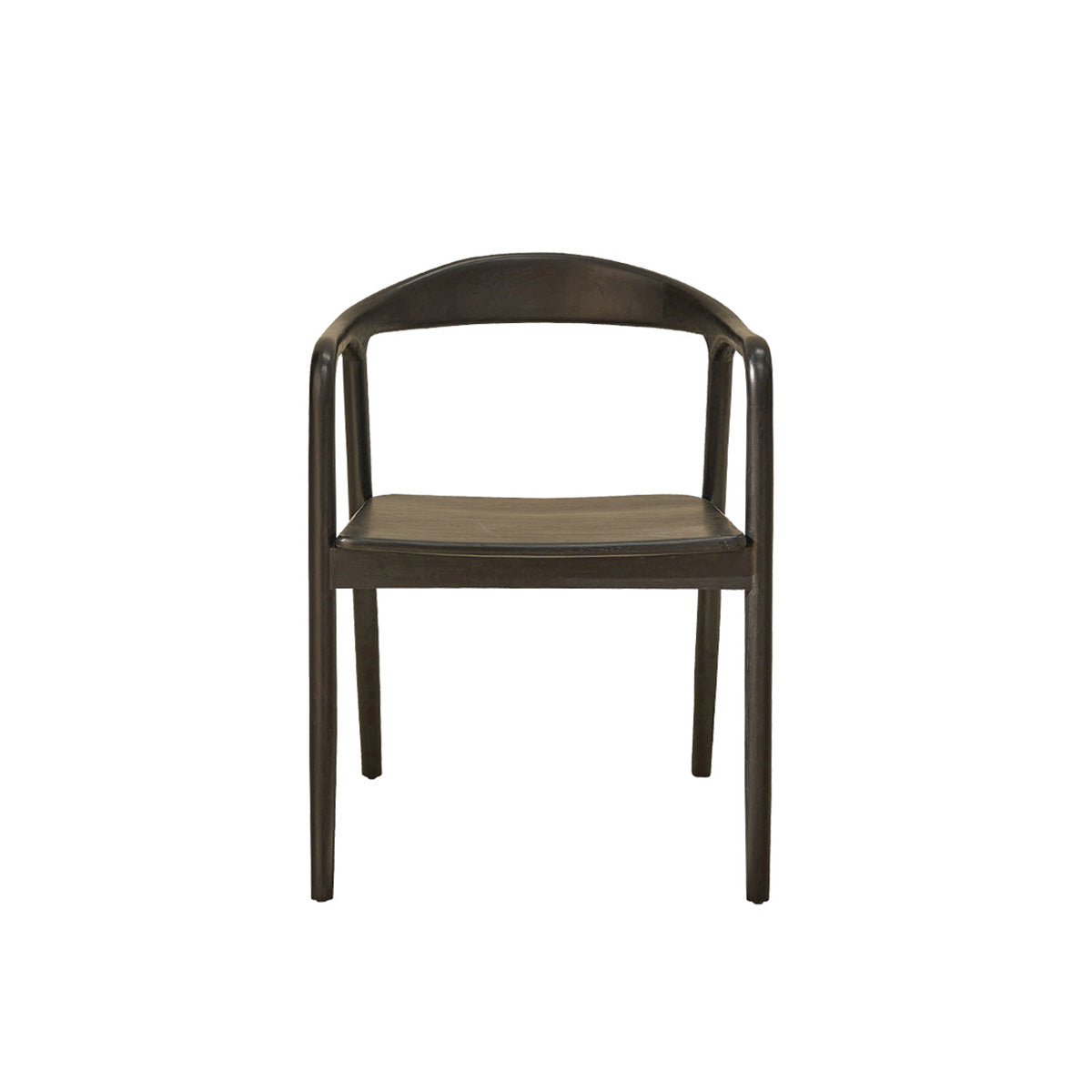 AMBRE - Sedia in teak massello nero