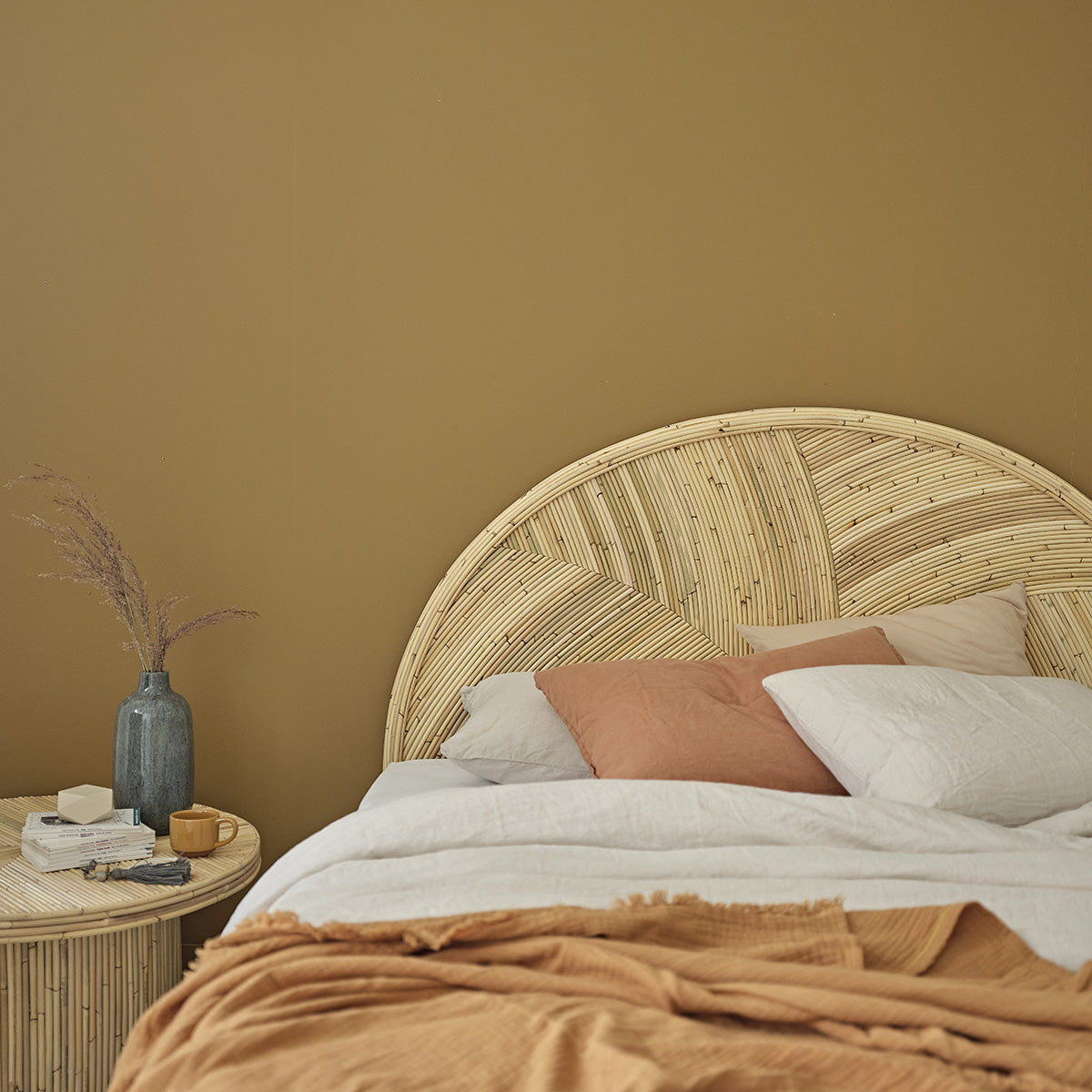 ALMA - Testiera in cannage di rattan 160 cm