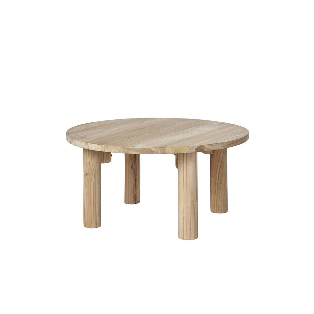 ALDO - Tavolino in teak massello Ø 80 cm