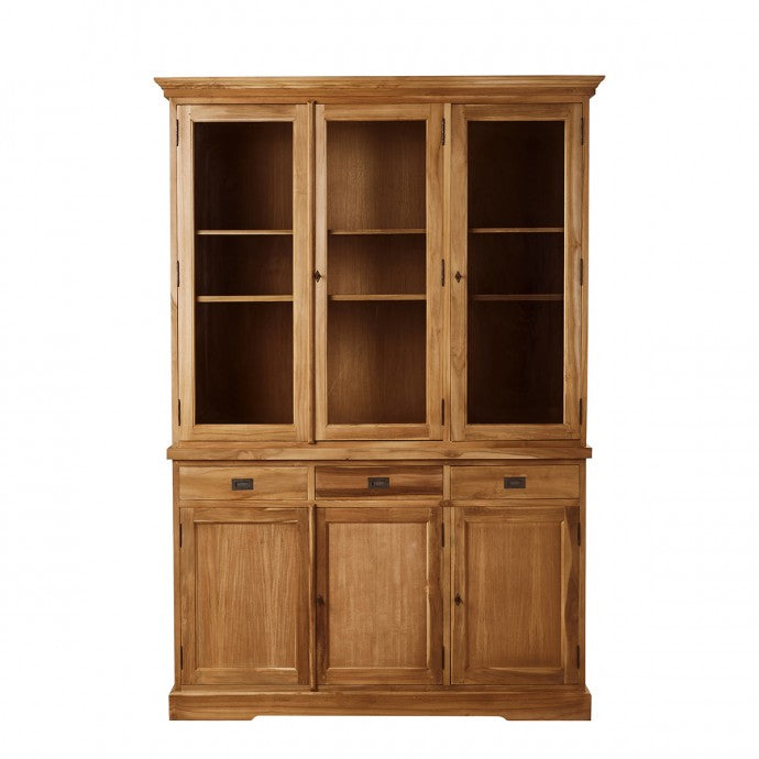 BOSTON - Vetrinetta in teak massello 150 cm