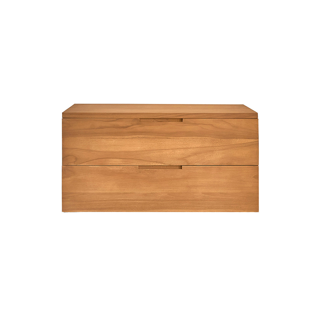 MAË - Mobile sottolavabo sospeso in teak massiccio 80 cm