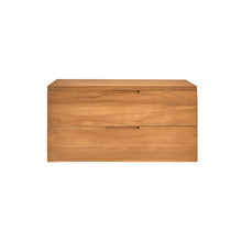 Mobile sottolavabo sospeso in teak massiccio 80 cm