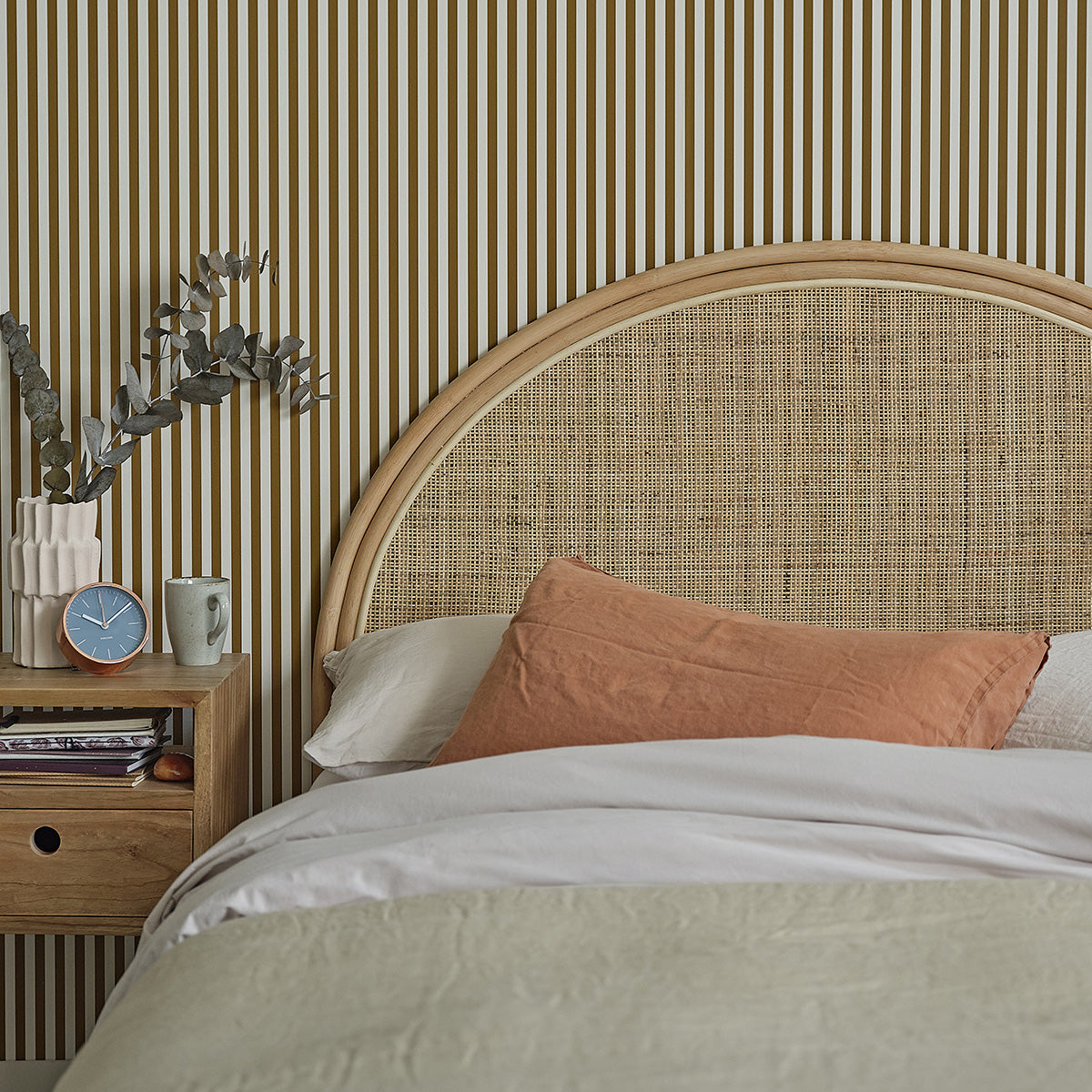 JANE - Testiera in rattan e cannage 140 cm