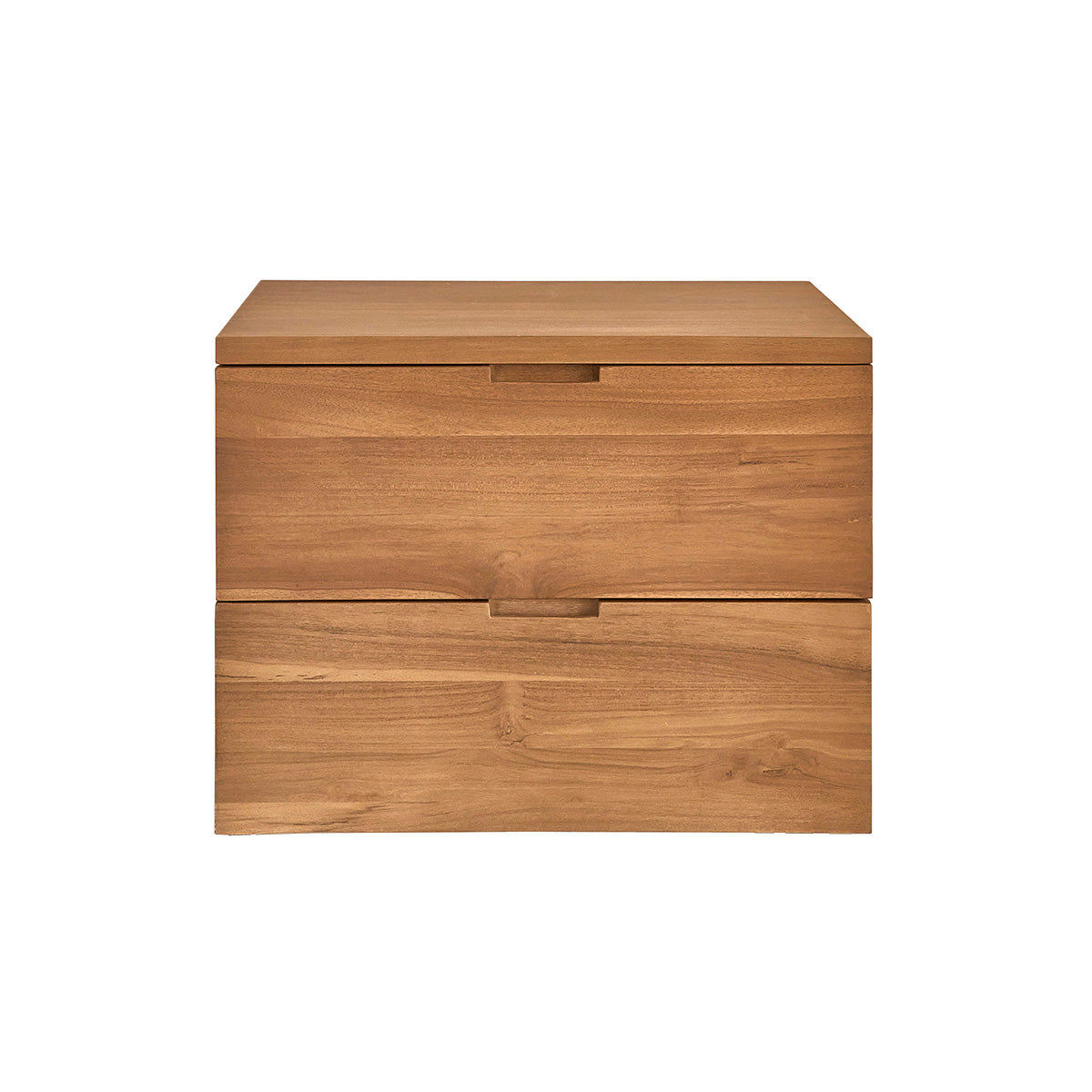 MAË - Mobile sottolavabo sospeso in teak massiccio 60 cm