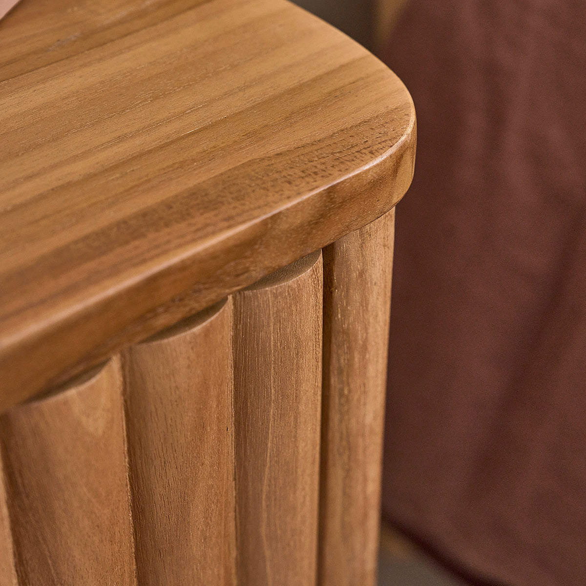 BELIZE - Comodino sospeso in legno teak 45 cm