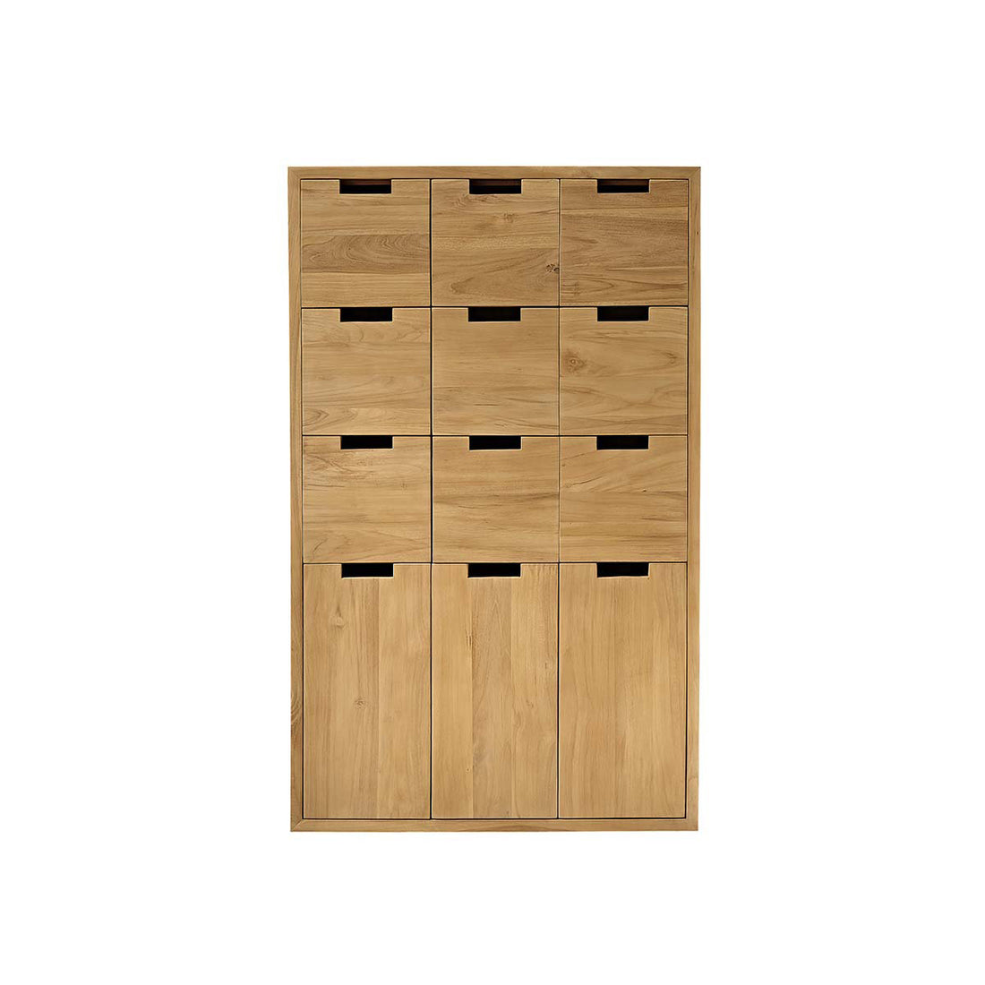 ALDO - Armadio da ingresso in teak massello 80 cm