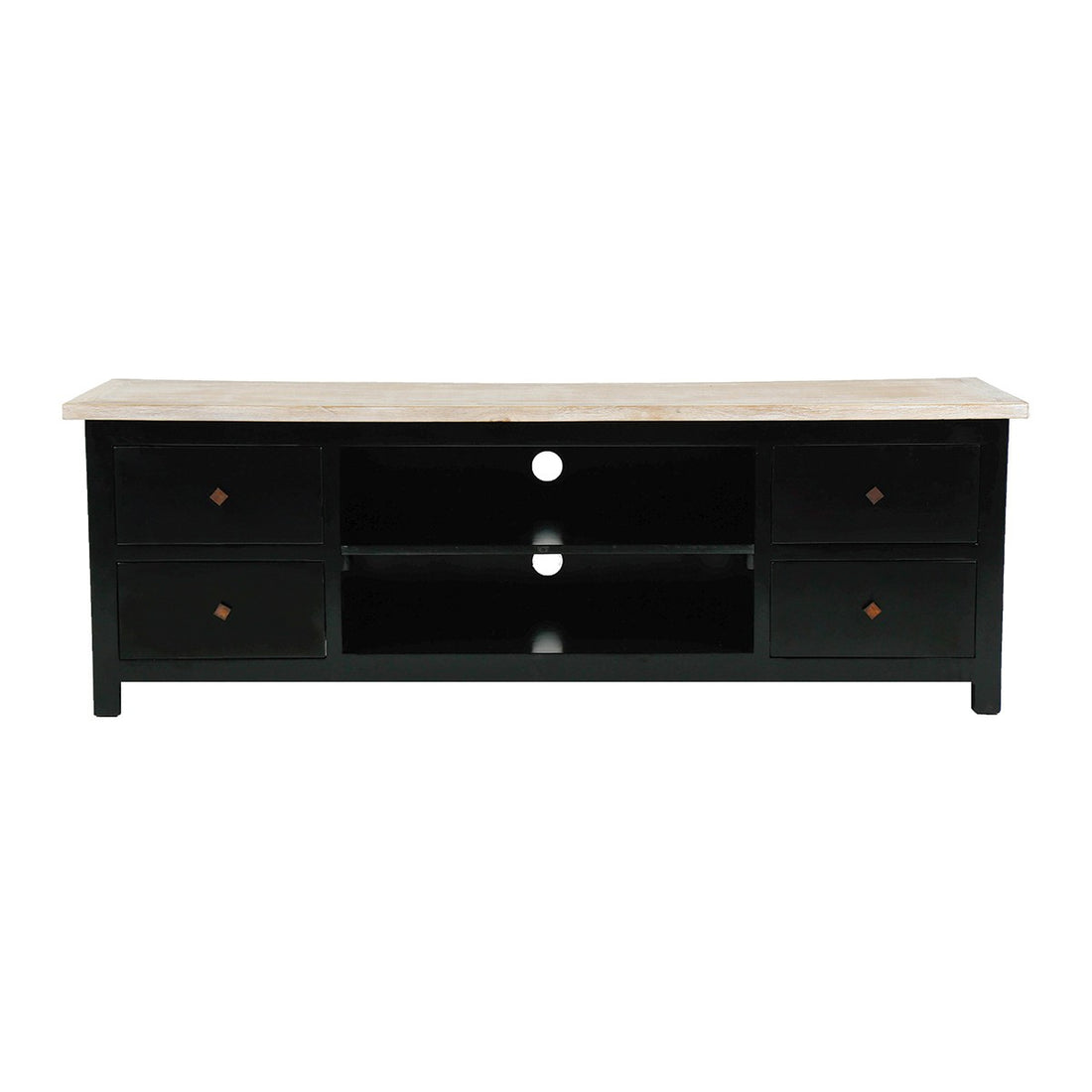 LONDRES - Mogano porta TV in mogano e teak massello 180 cm