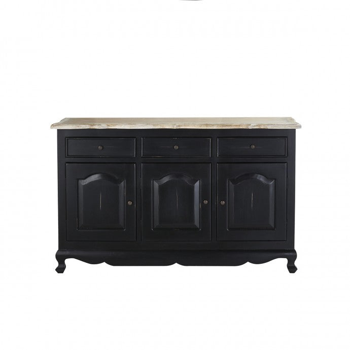 LONDRES - Credenza in mogano e teak massello 150 cm