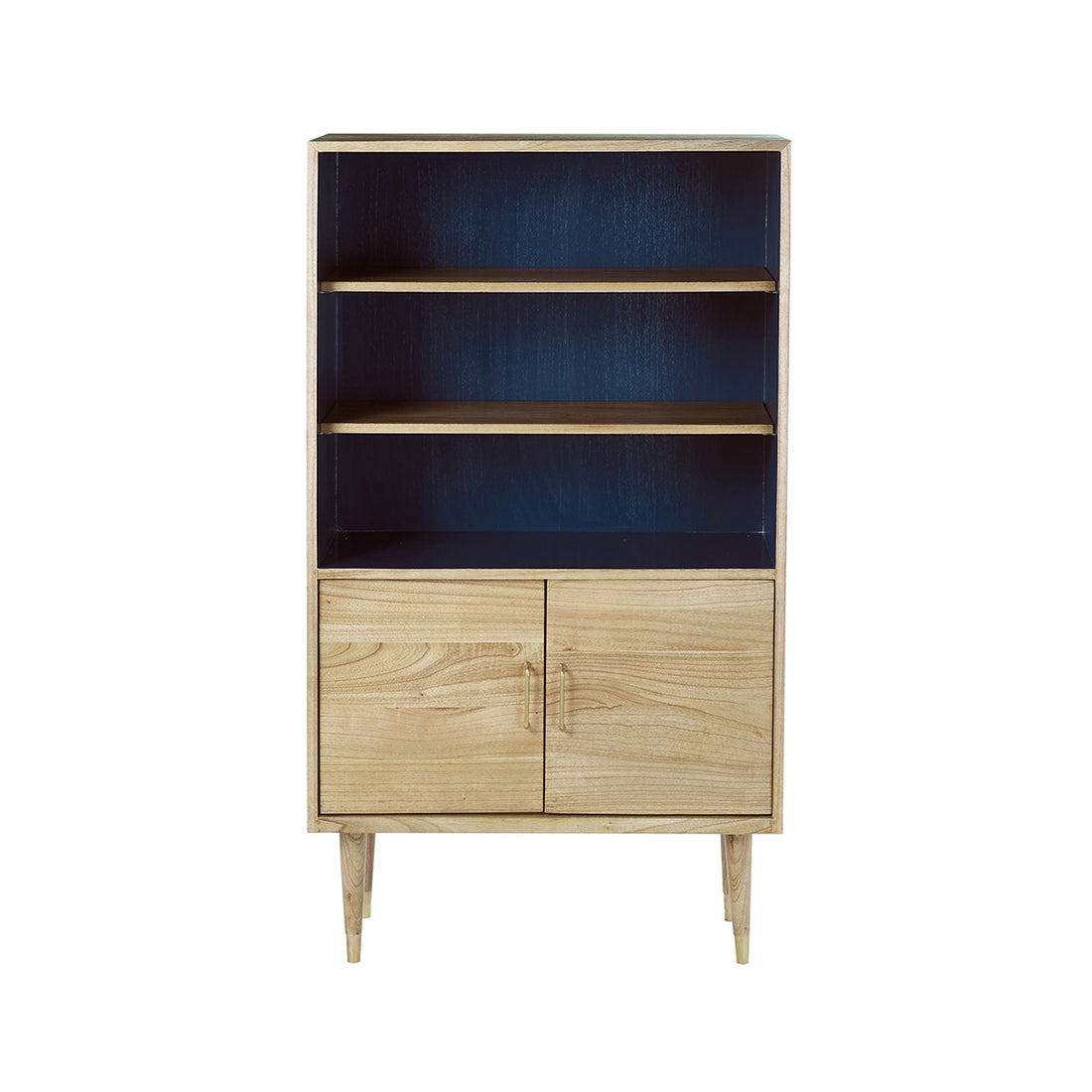 PIA - Libreria alta in mindi massello, H 147 cm