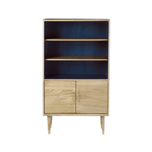 Libreria alta in mindi massello, H 147 cm