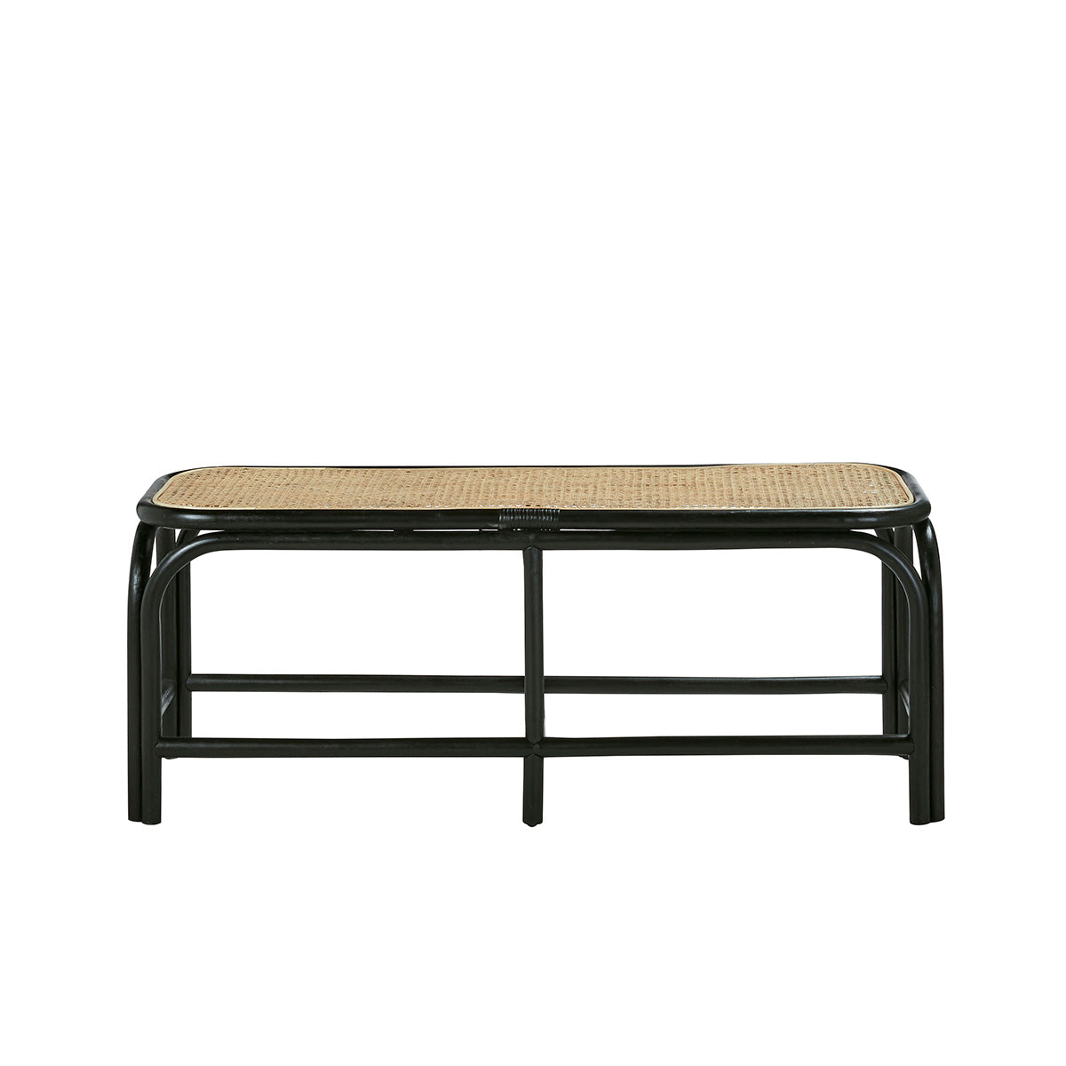 AVA - Panca in rattan e cannage 120 cm