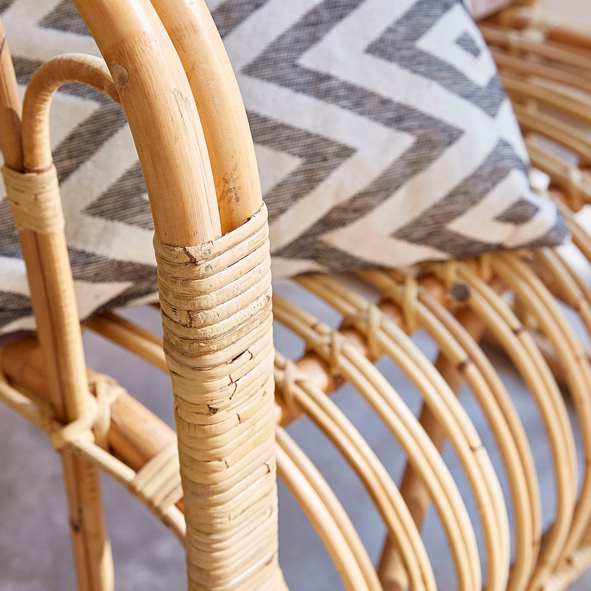 PAOLA - Set di 2 poltrone comfort in rattan