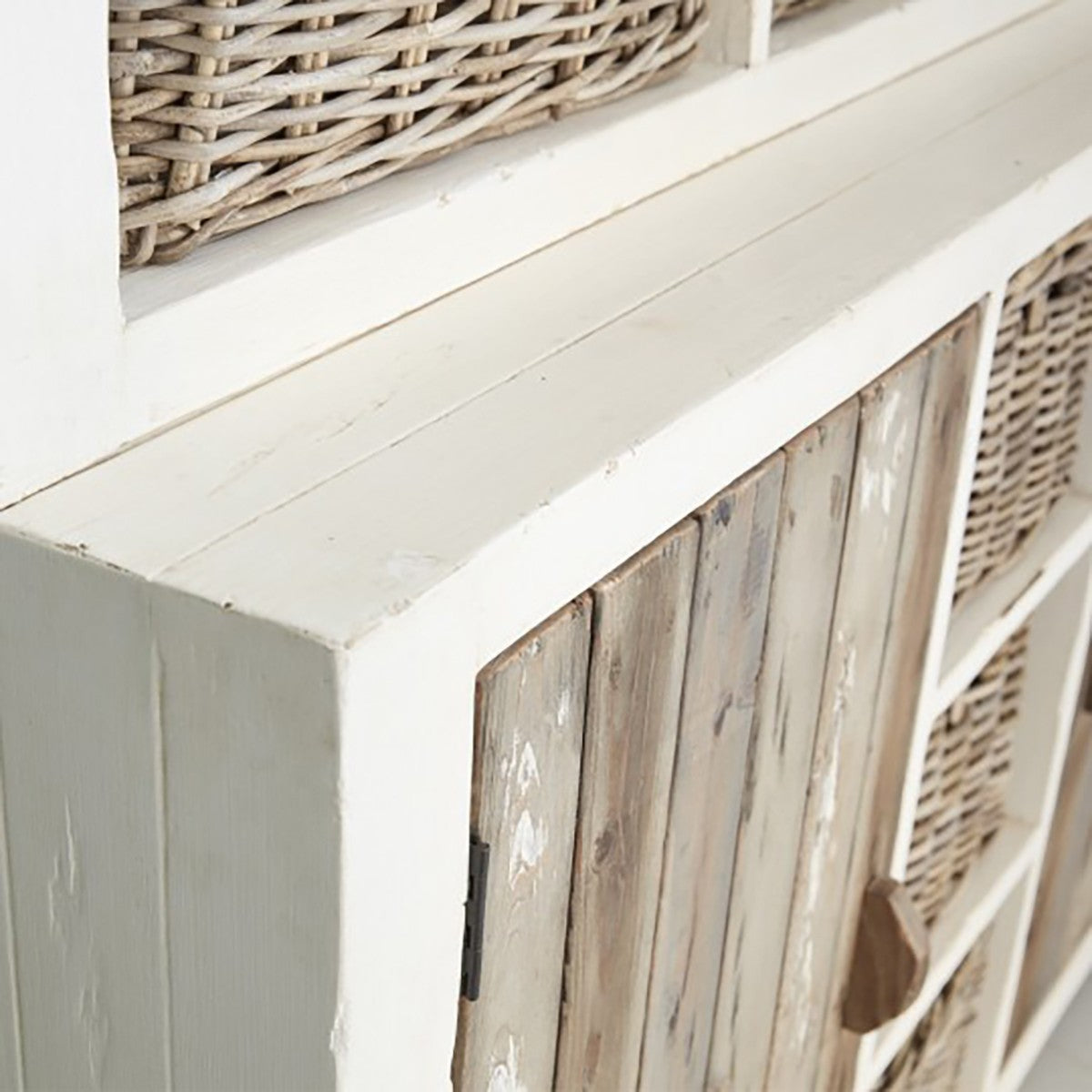 HONFLEUR - Vetrinetta in legno massello riciclato 140 cm