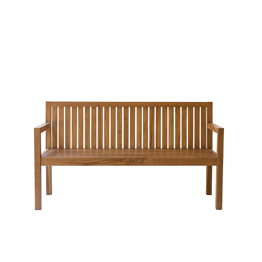MALTE - Panchina da giardino in teak massello 160 cm