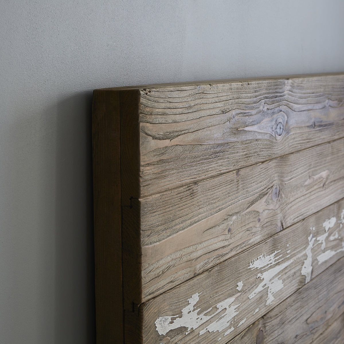 HONFLEUR - Letto in legno massello riciclato 160 cm con rete