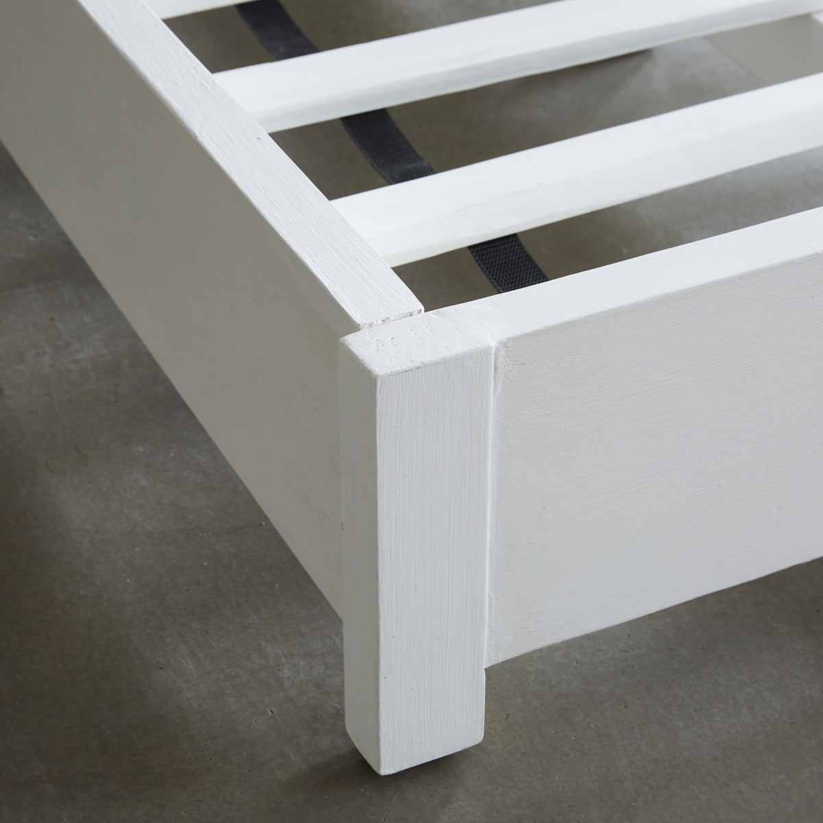 HONFLEUR - Letto in legno massello riciclato 160 cm con rete
