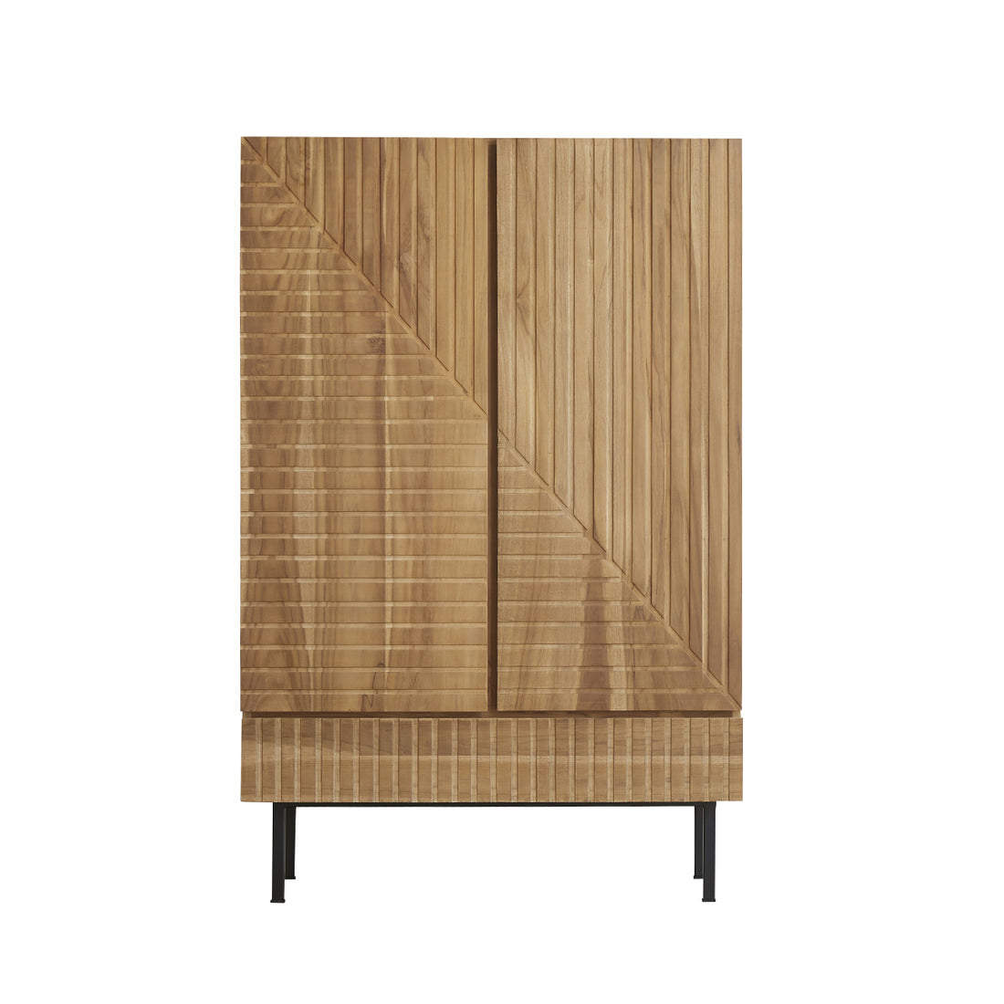 PORTLAND - Armadio in teak massello 95 cm