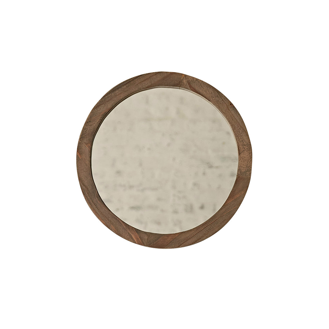 SEZANNE - Specchio rotondo in legno massello riciclato Ø 50 cm