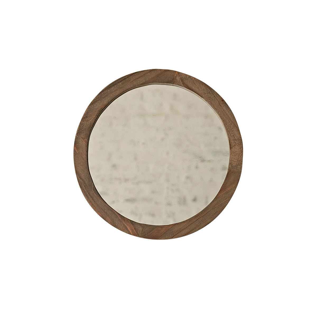 SEZANNE - Specchio rotondo in legno massello riciclato Ø 50 cm