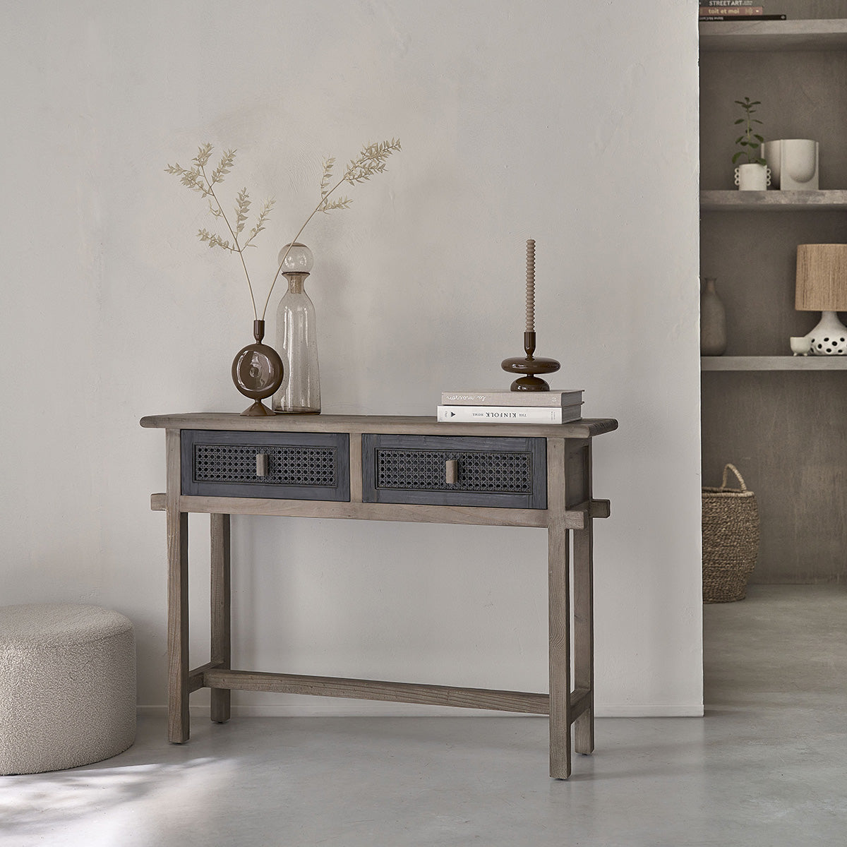 JUNKO - Console in legno massello riciclato 110 cm
