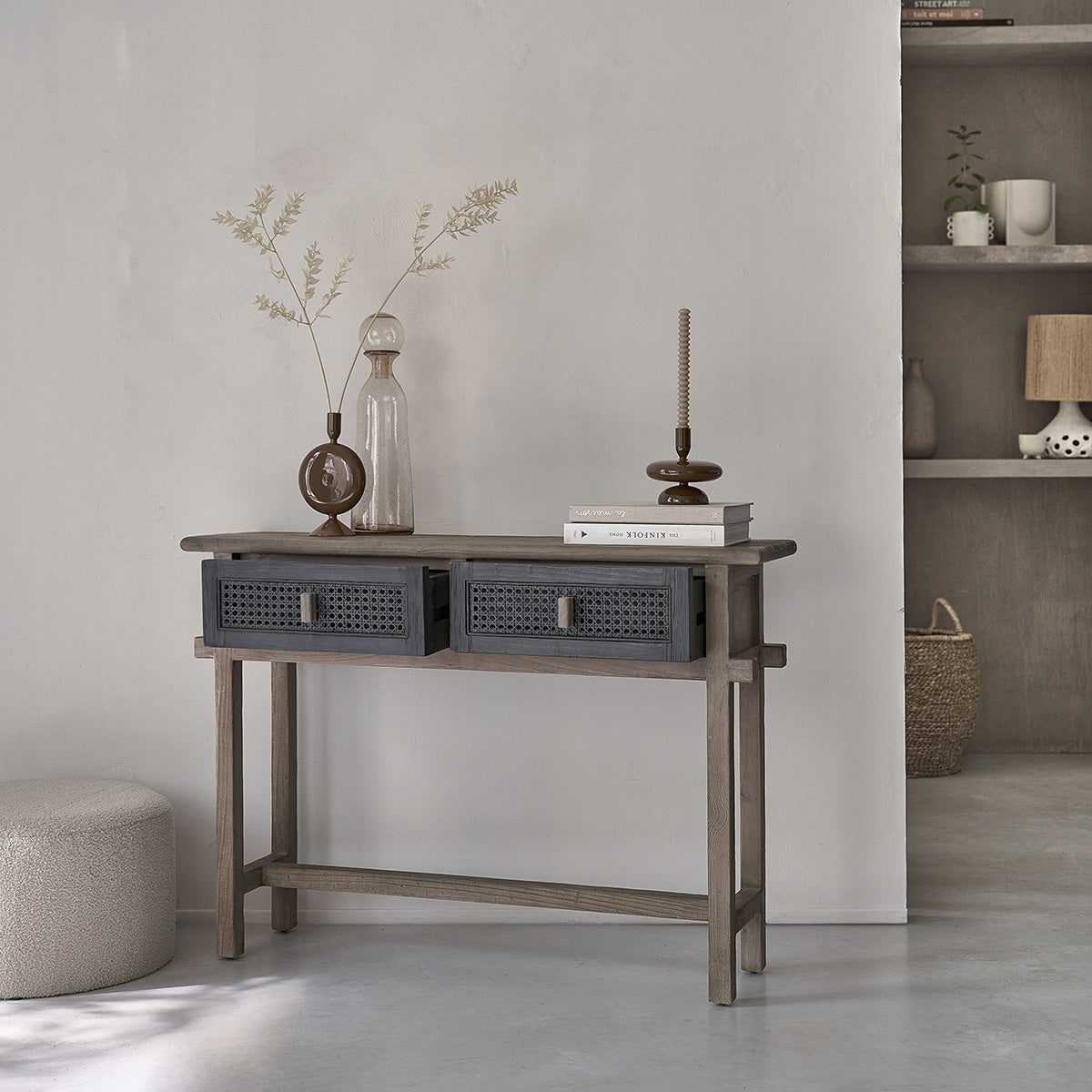 JUNKO - Console in legno massello riciclato 110 cm