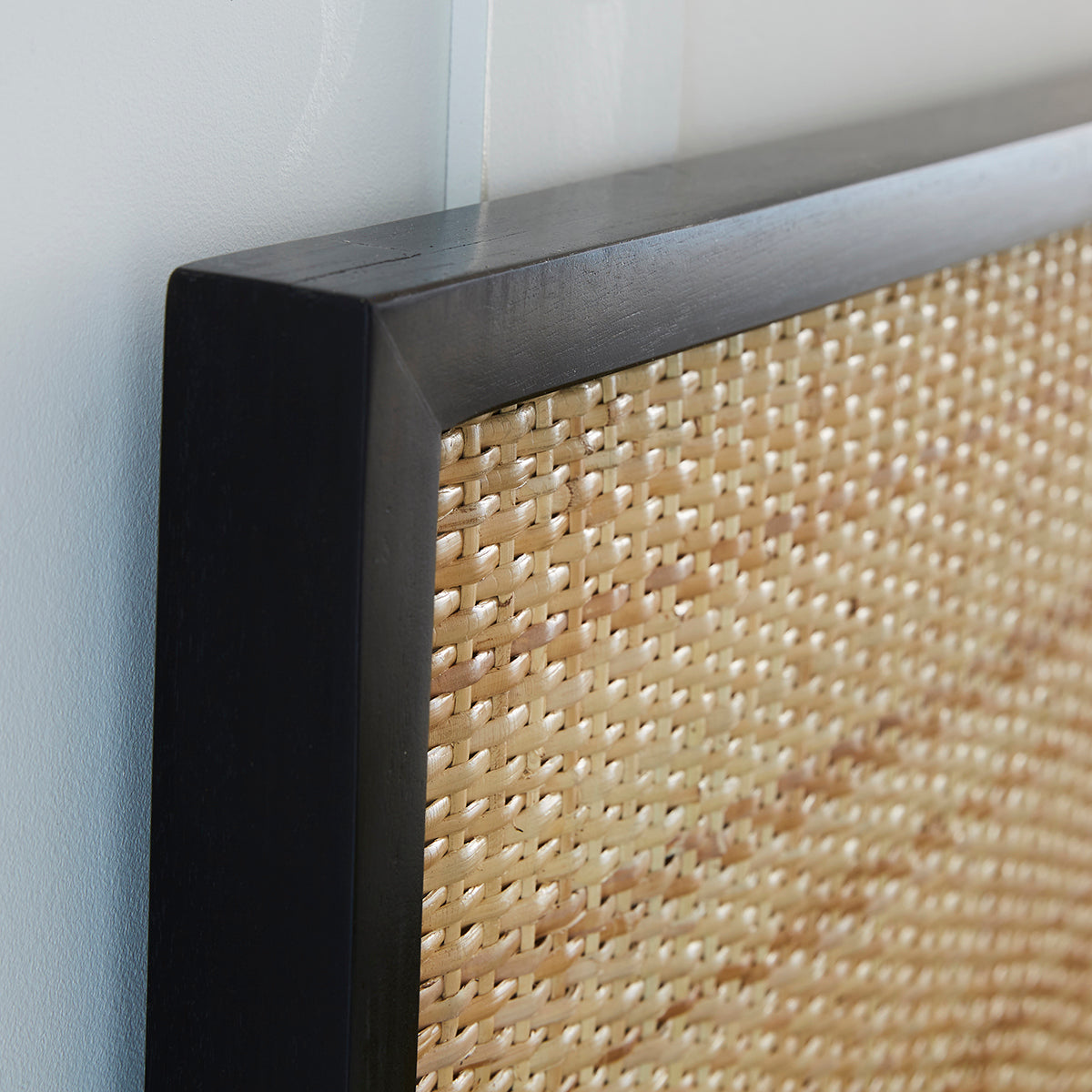 SOHO - Testiera in rattan e legno mogano 160 cm