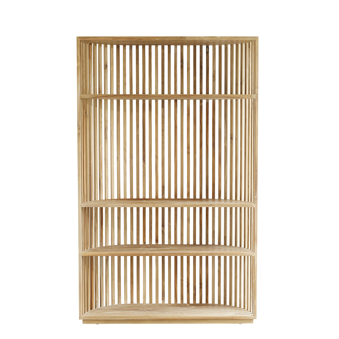 VICTORIA - Libreria alta in teak massello, H 195 cm