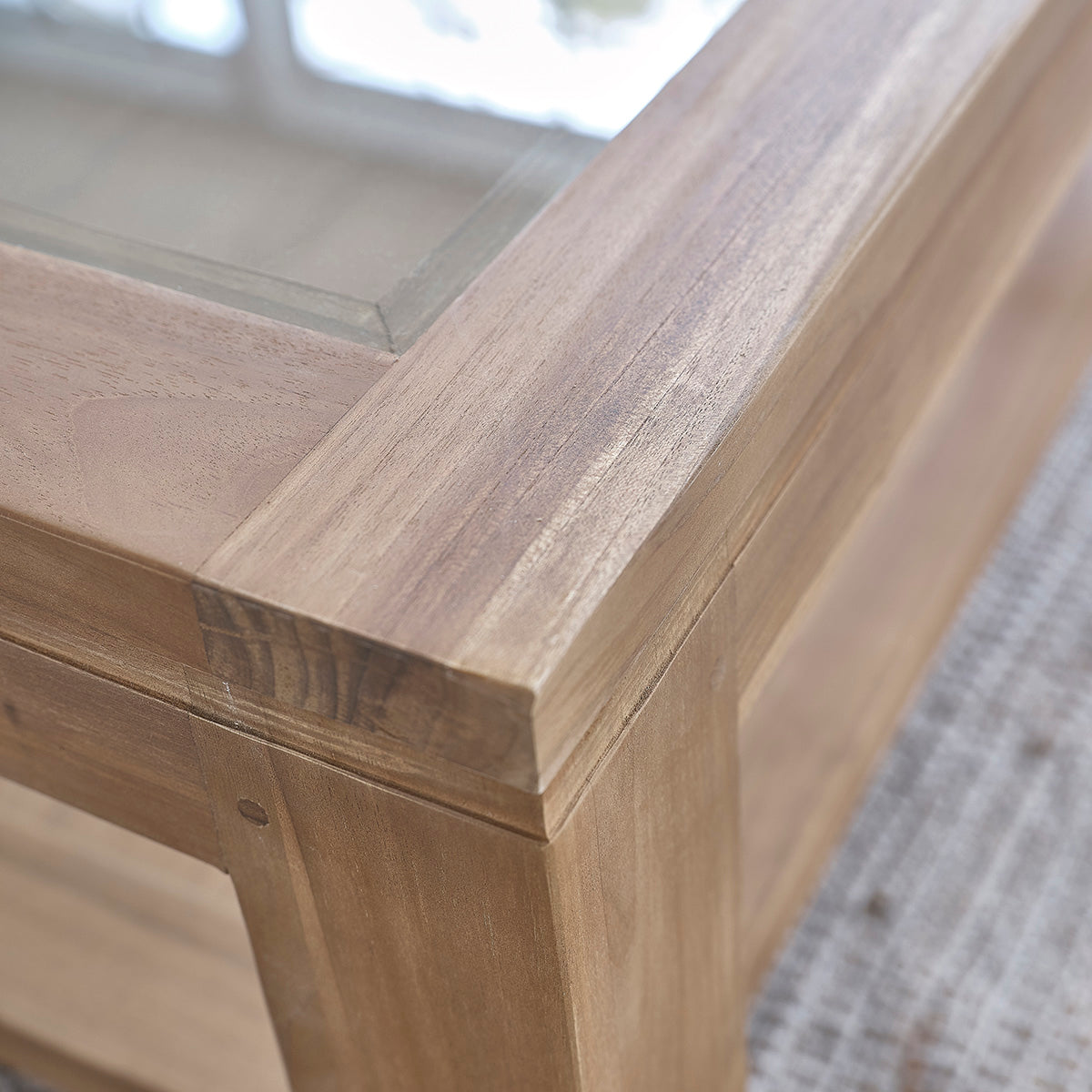 BOSTON - Tavolino in teak massello da 100 cm