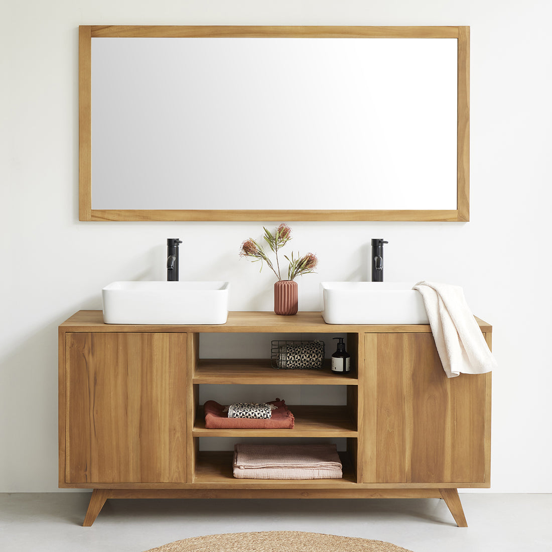 RIO - Mobiletto in teak massello 160 cm