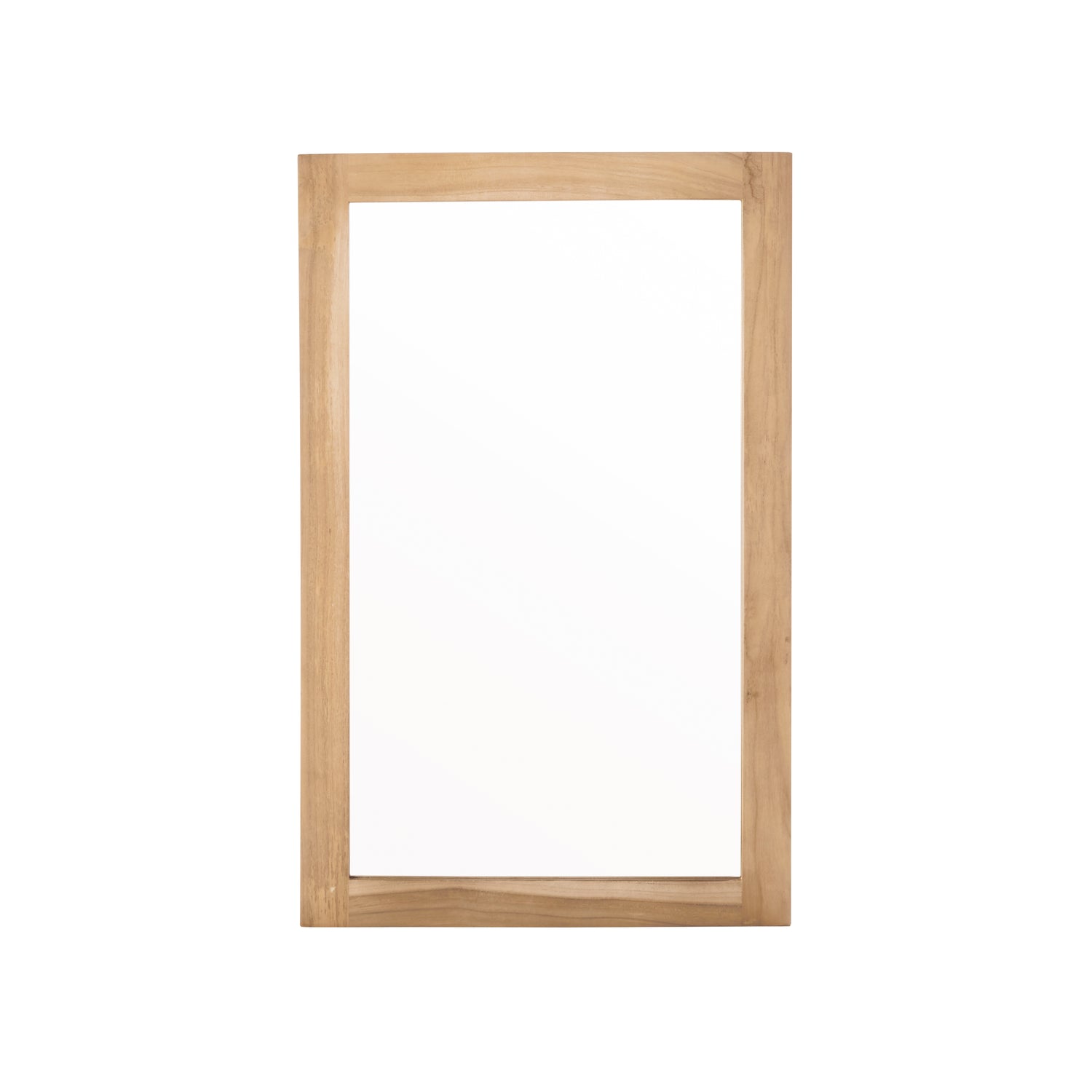 Specchio rettangolare in teak massello 80x50 cm