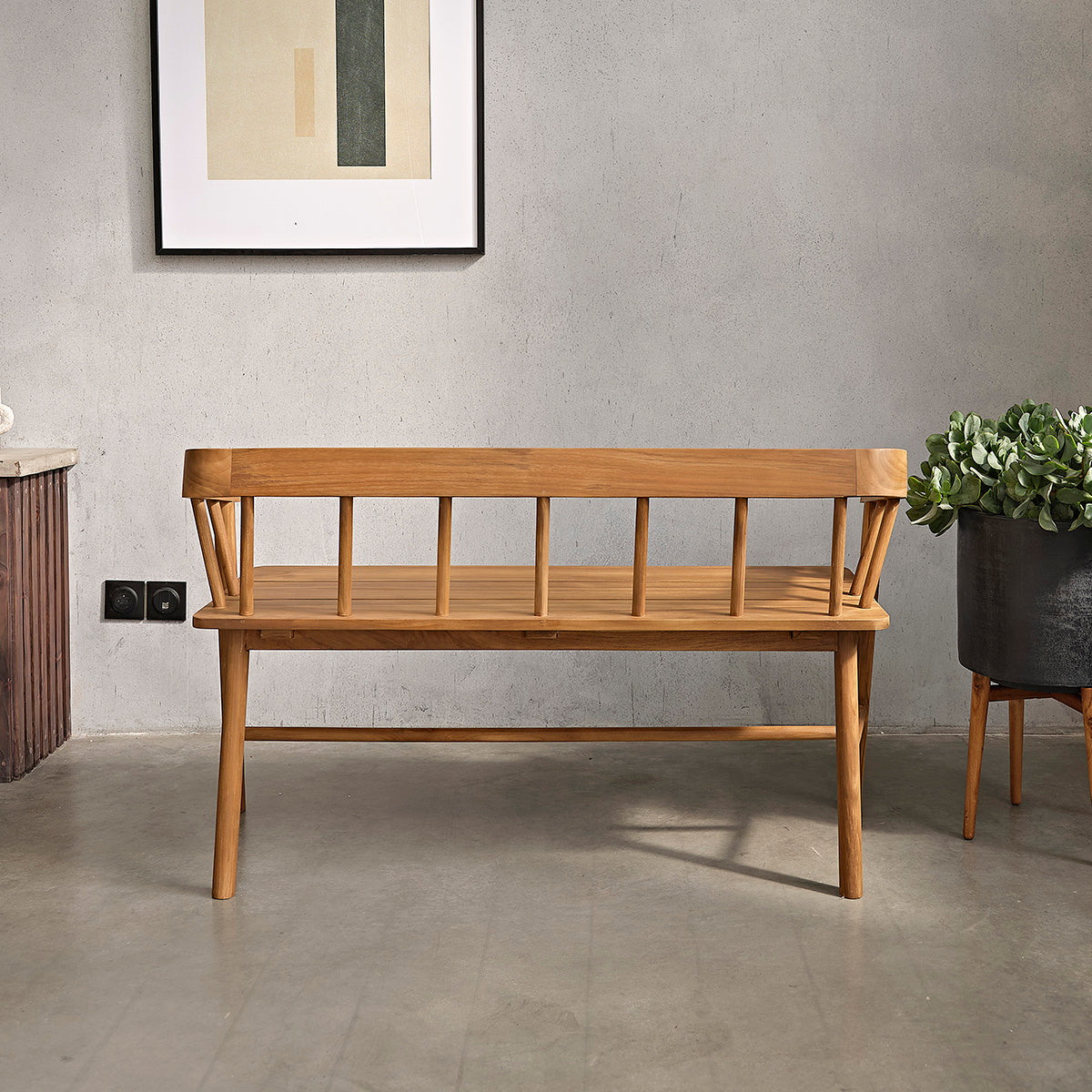 NIDO - Panca in teak massello 120 cm
