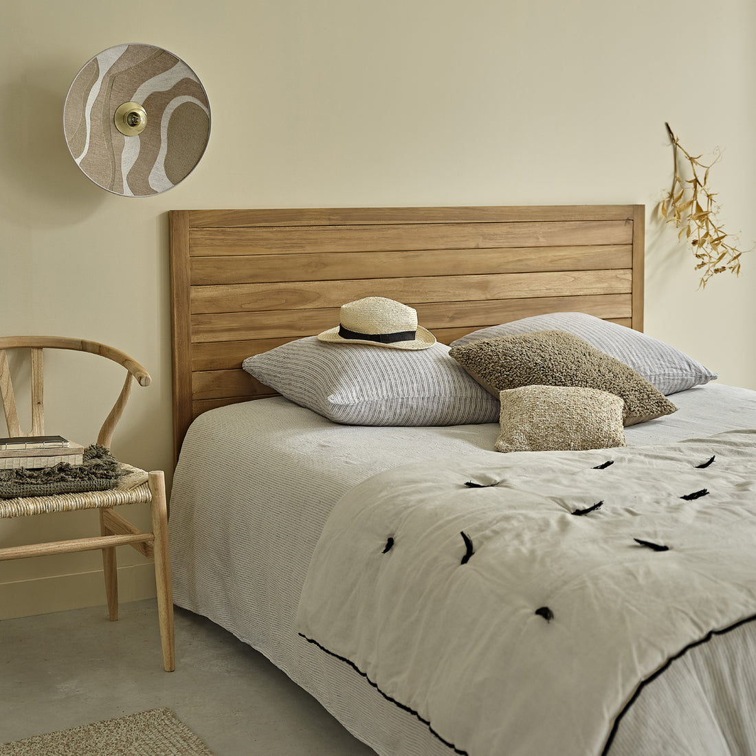 BOSTON - Testiera in teak massello 160 cm