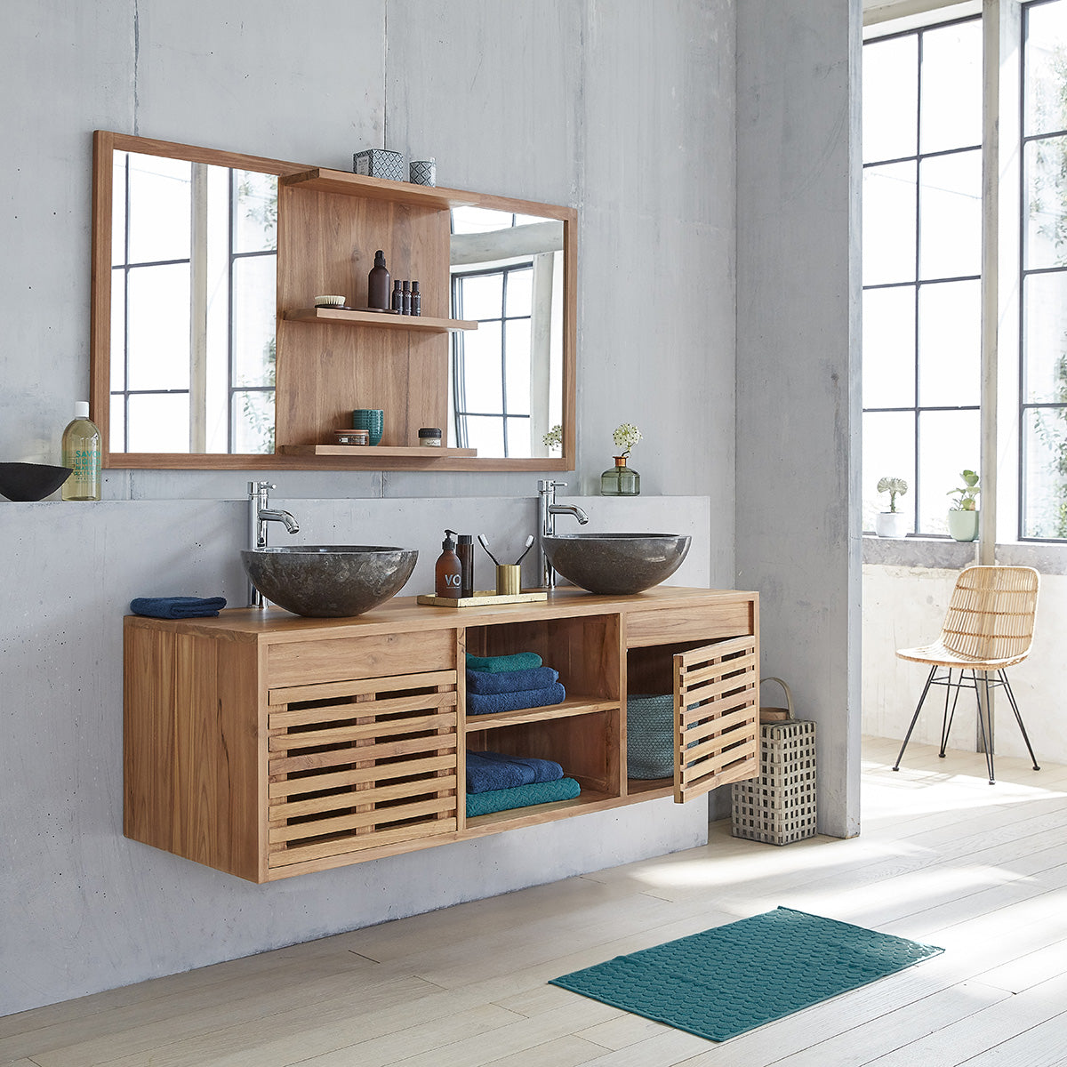RIO - Mobile sospeso in teak massello 160 cm