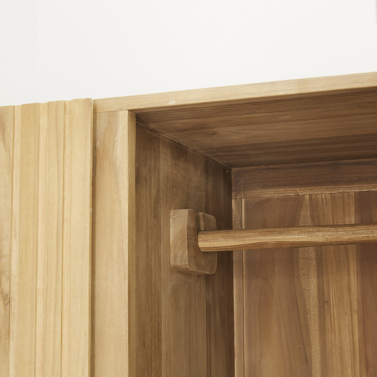 PORTLAND - Armadio in teak massello 95 cm