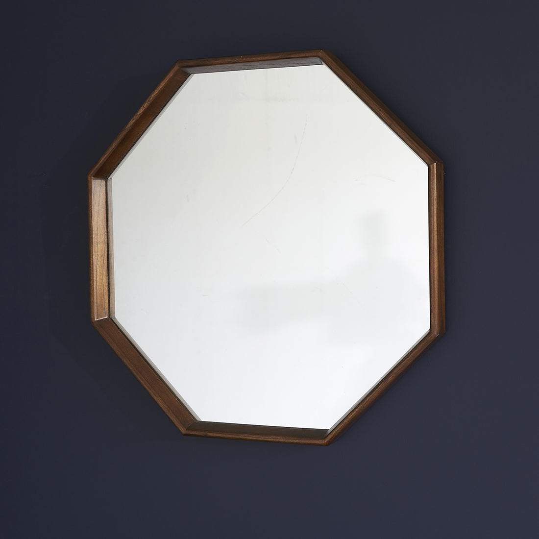 VINTAGE - Specchio ottagonale in mindi massello 60 cm