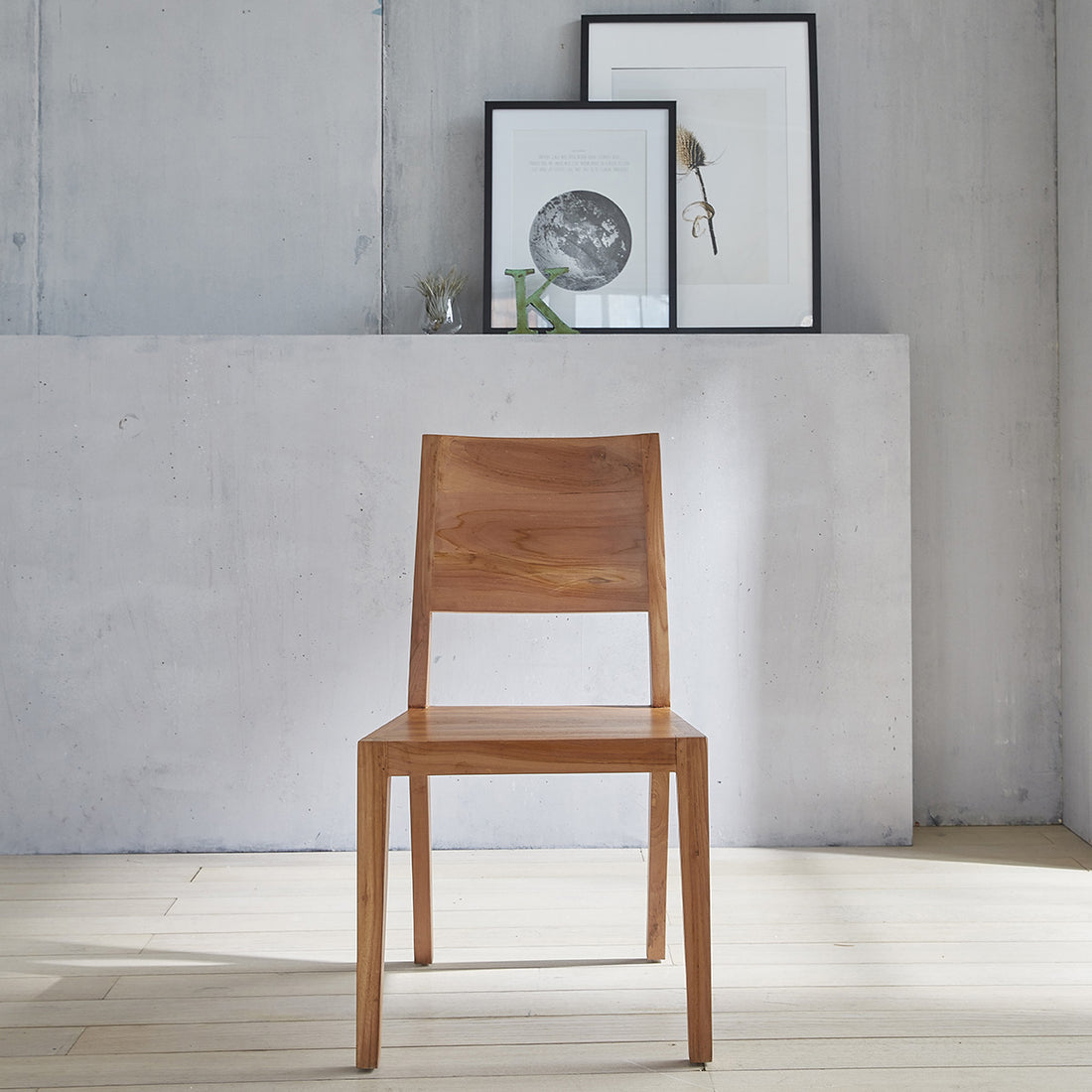 TRISTAN - Sedia in teak massello