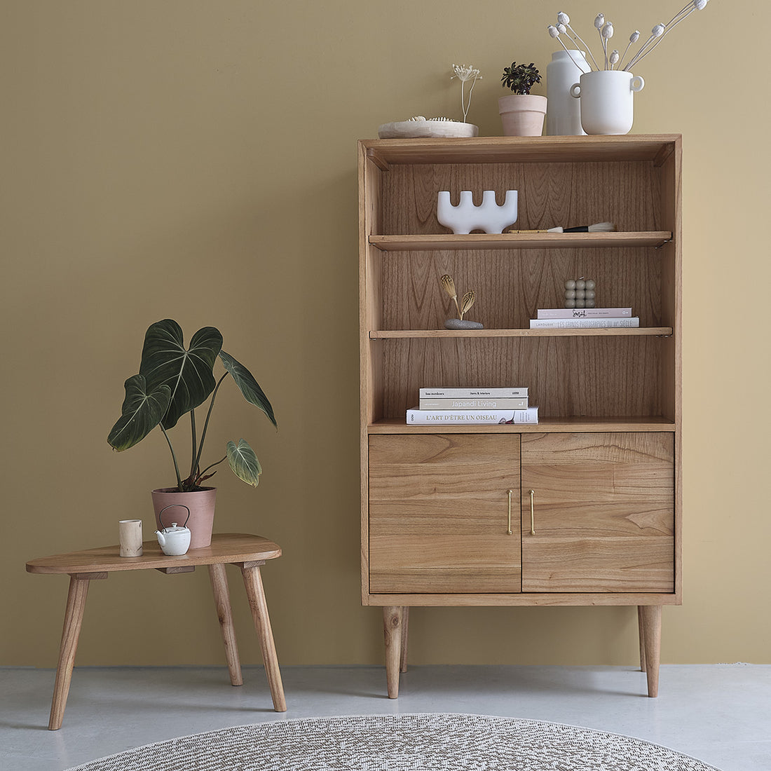 SUZANNE - Libreria in mindi massello 85 cm