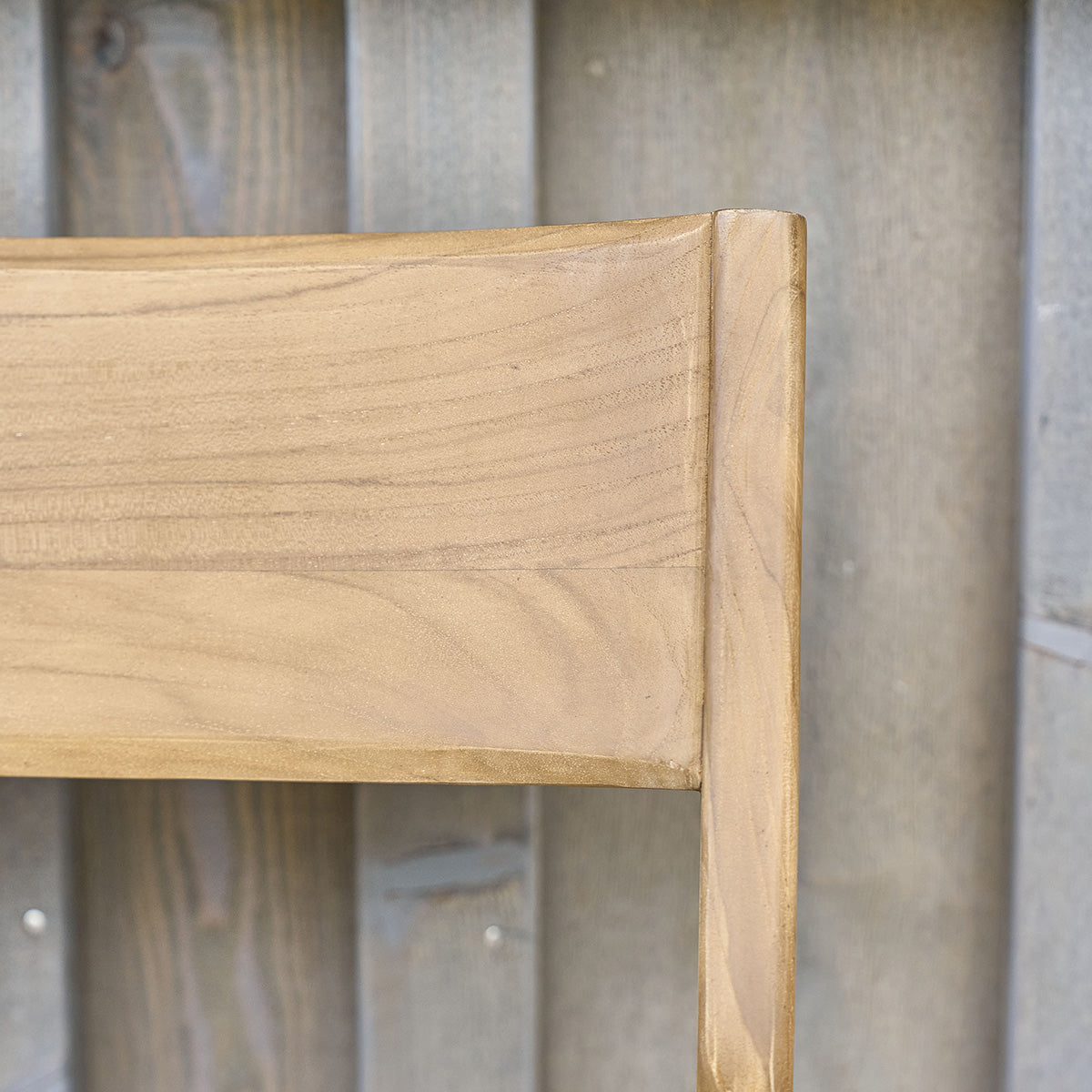 LIVIE - Sedia da giardino in teak massello e corda beige (set di 2)