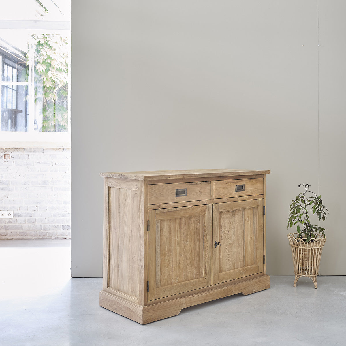 BOSTON - Credenza in teak massello 120 cm