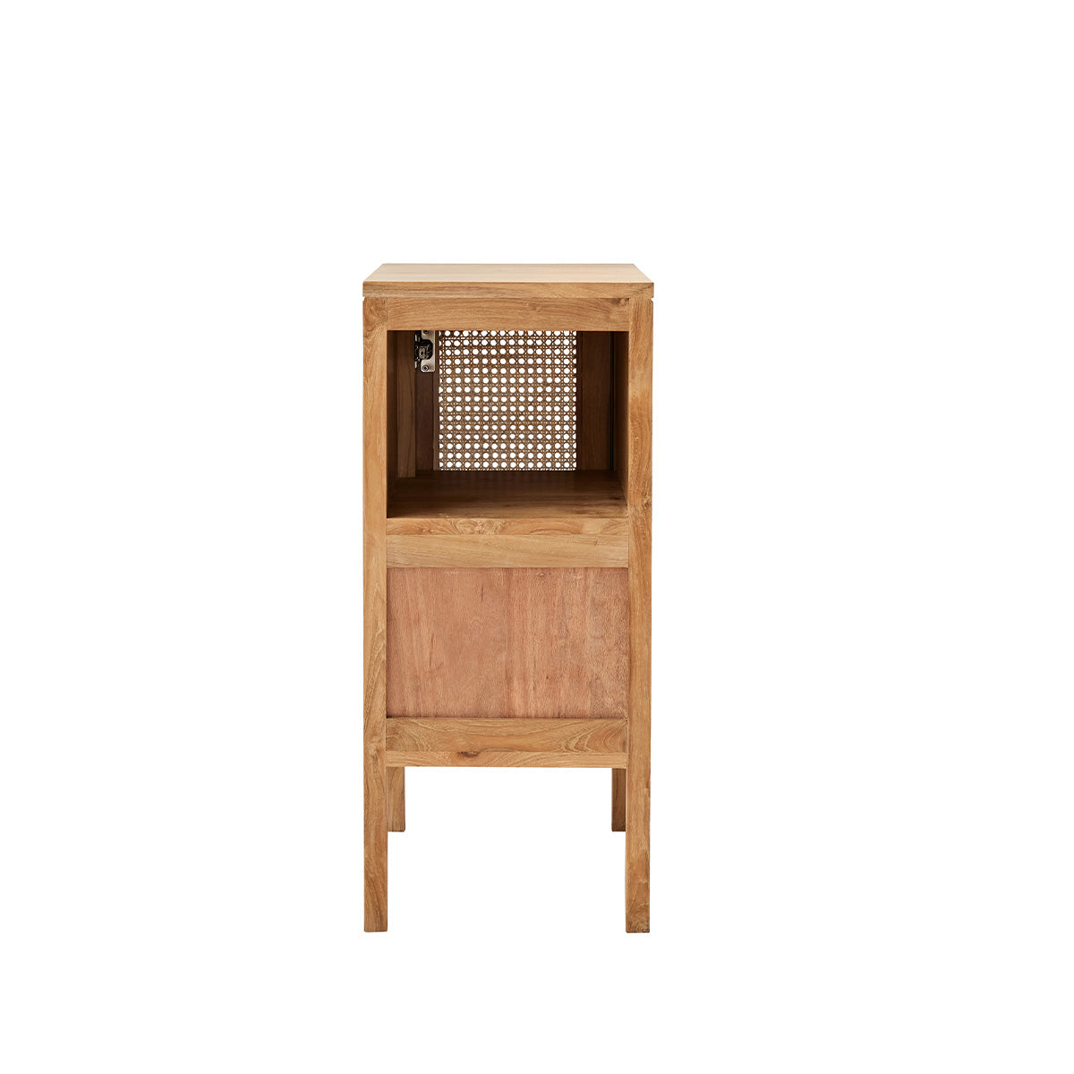 ELIOTT - Lavamano in teak massello e cannage 35 cm