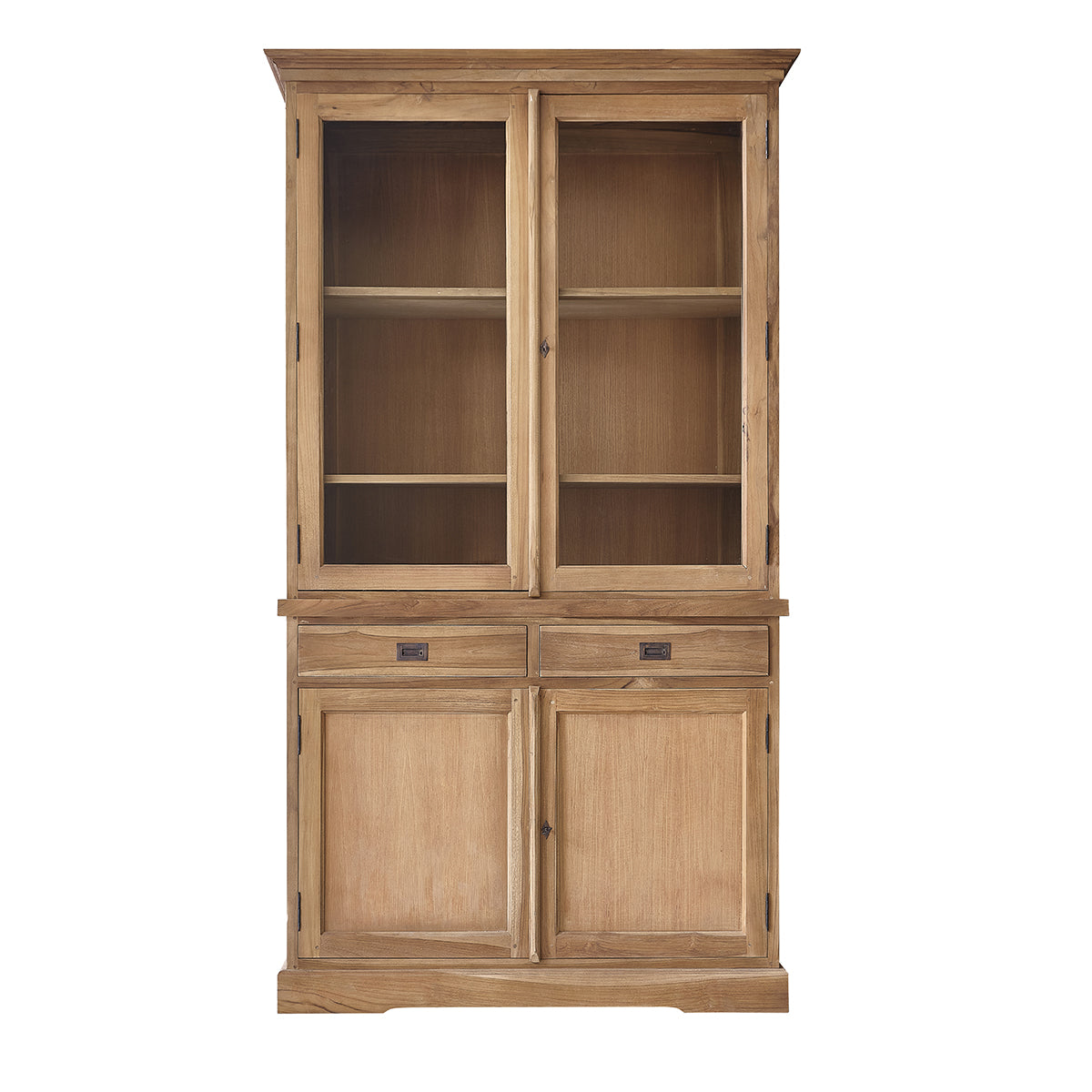 BOSTON - Vetrinetta in teak massello 120 cm