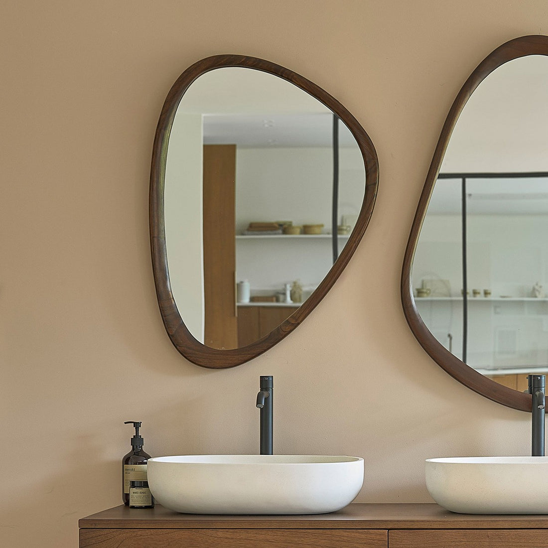 VINTAGE - Specchio in mindi massello 75x60 cm