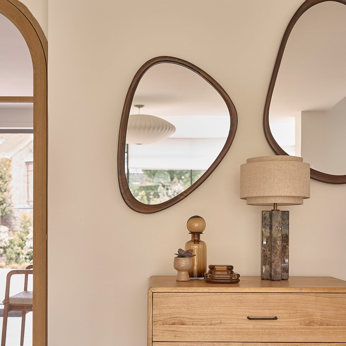 VINTAGE - Specchio in mindi massello 75x60 cm