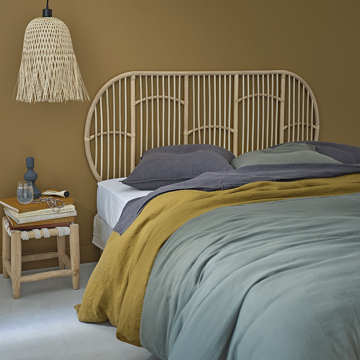 BOHO - Testiera in rattan 160 cm