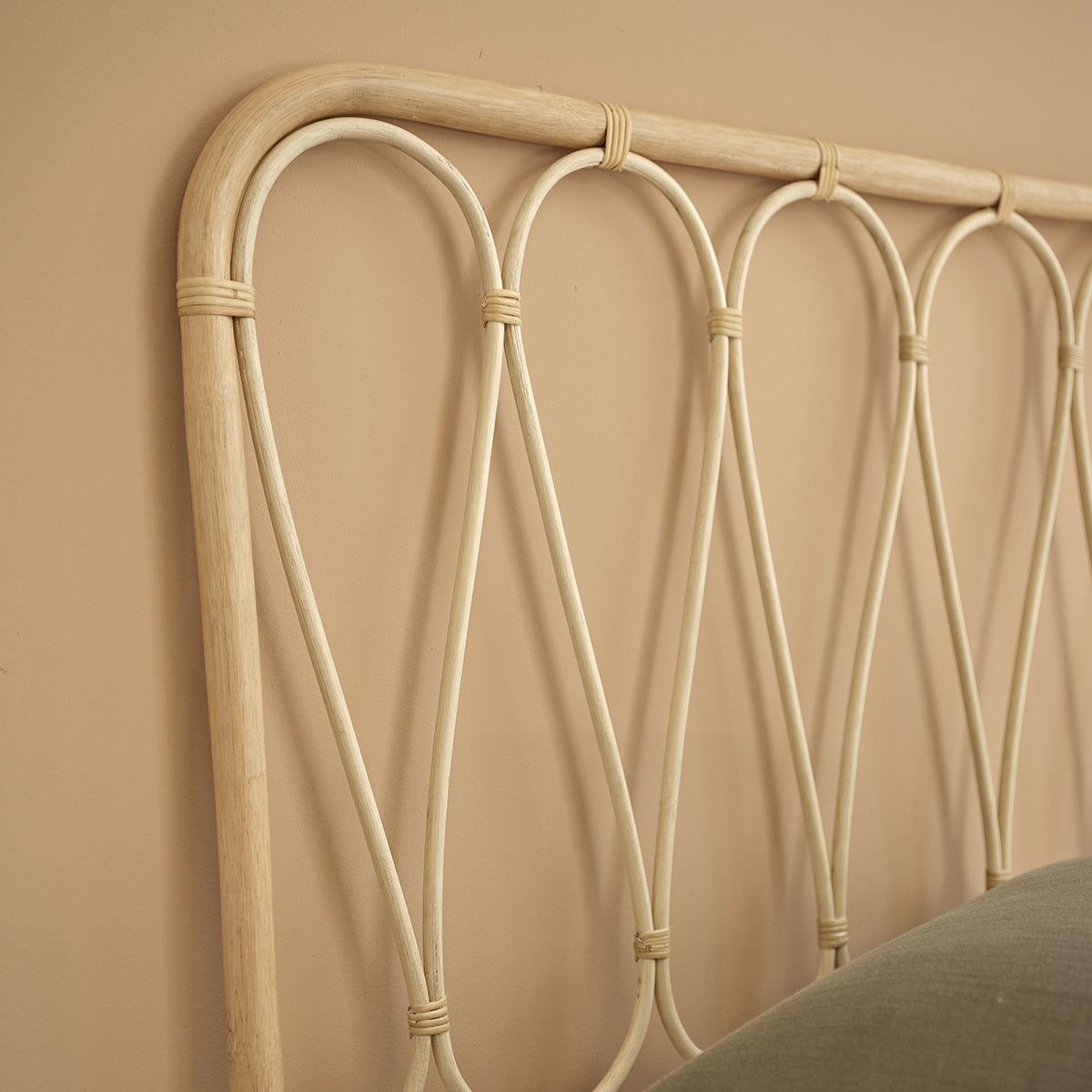 BOHO - Testiera per bambini in rattan 90 cm